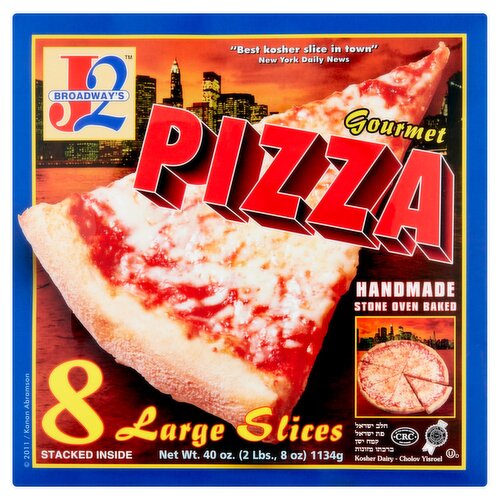 J2 Broadways pizza 8 large slices