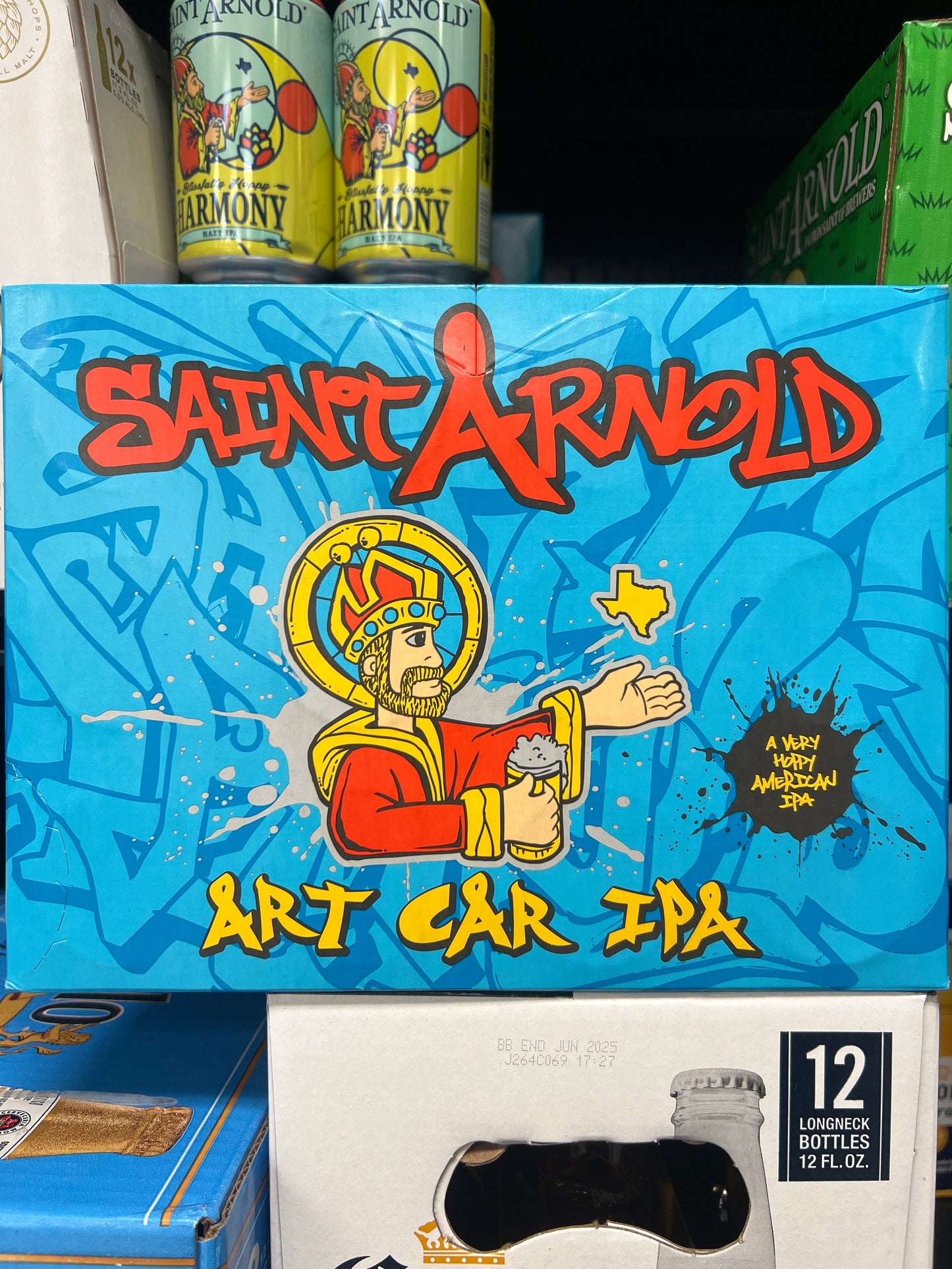 Saint Arnold art car IPA 12oz 12pk beer cans