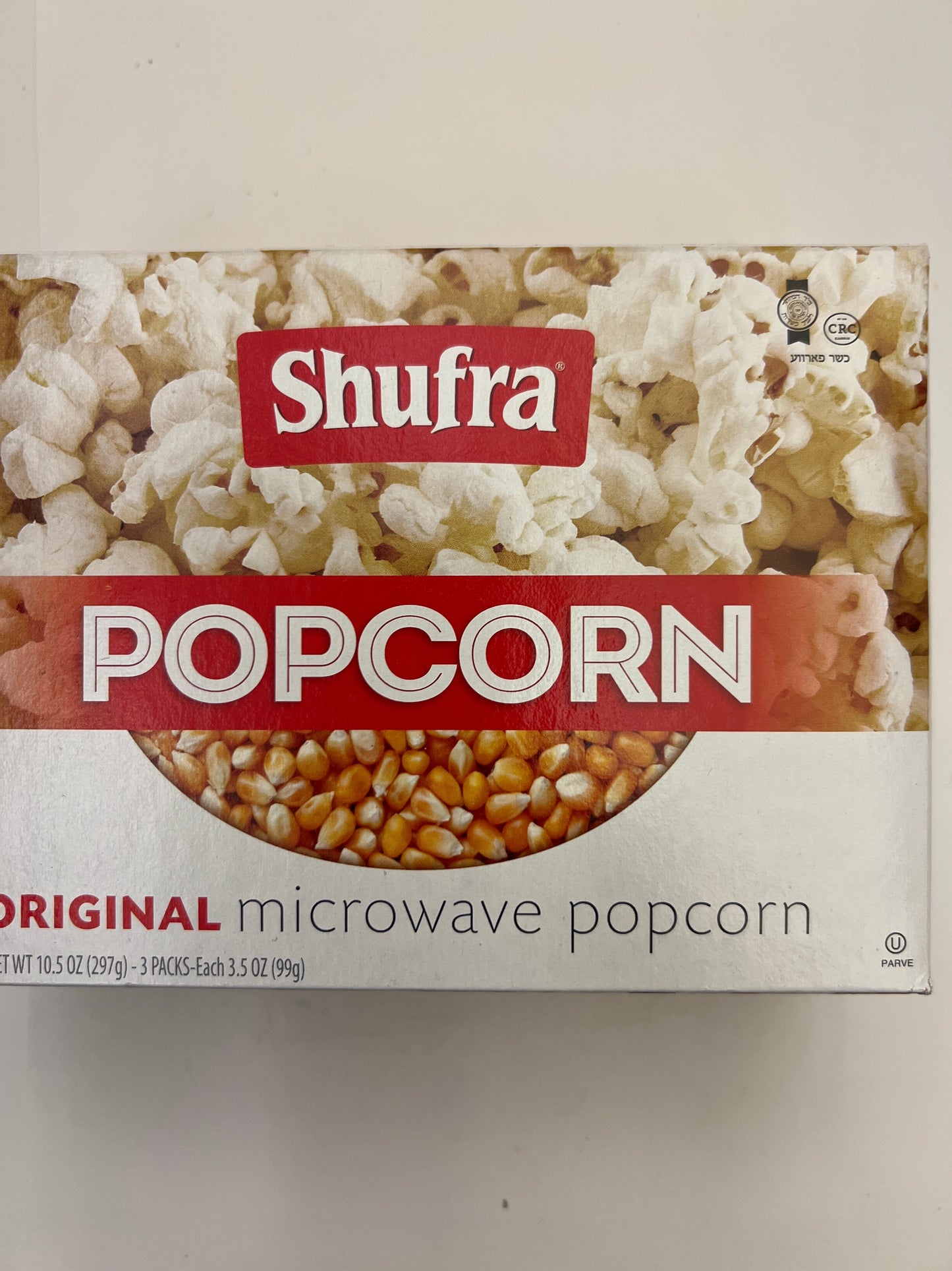 Shufra original microwave popcorn