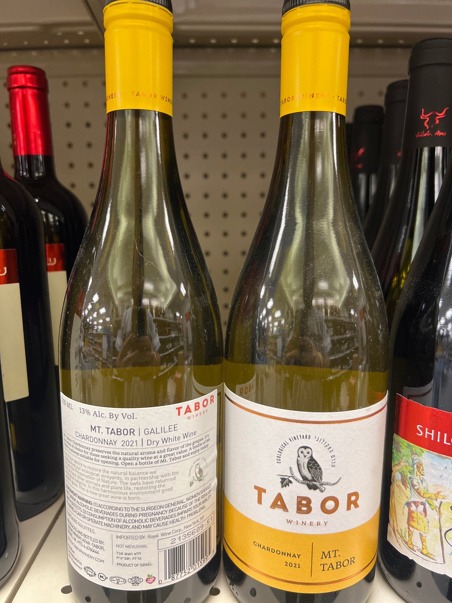 Mount Tabor Chardonnay Galilee 2021 NOT Mevushal