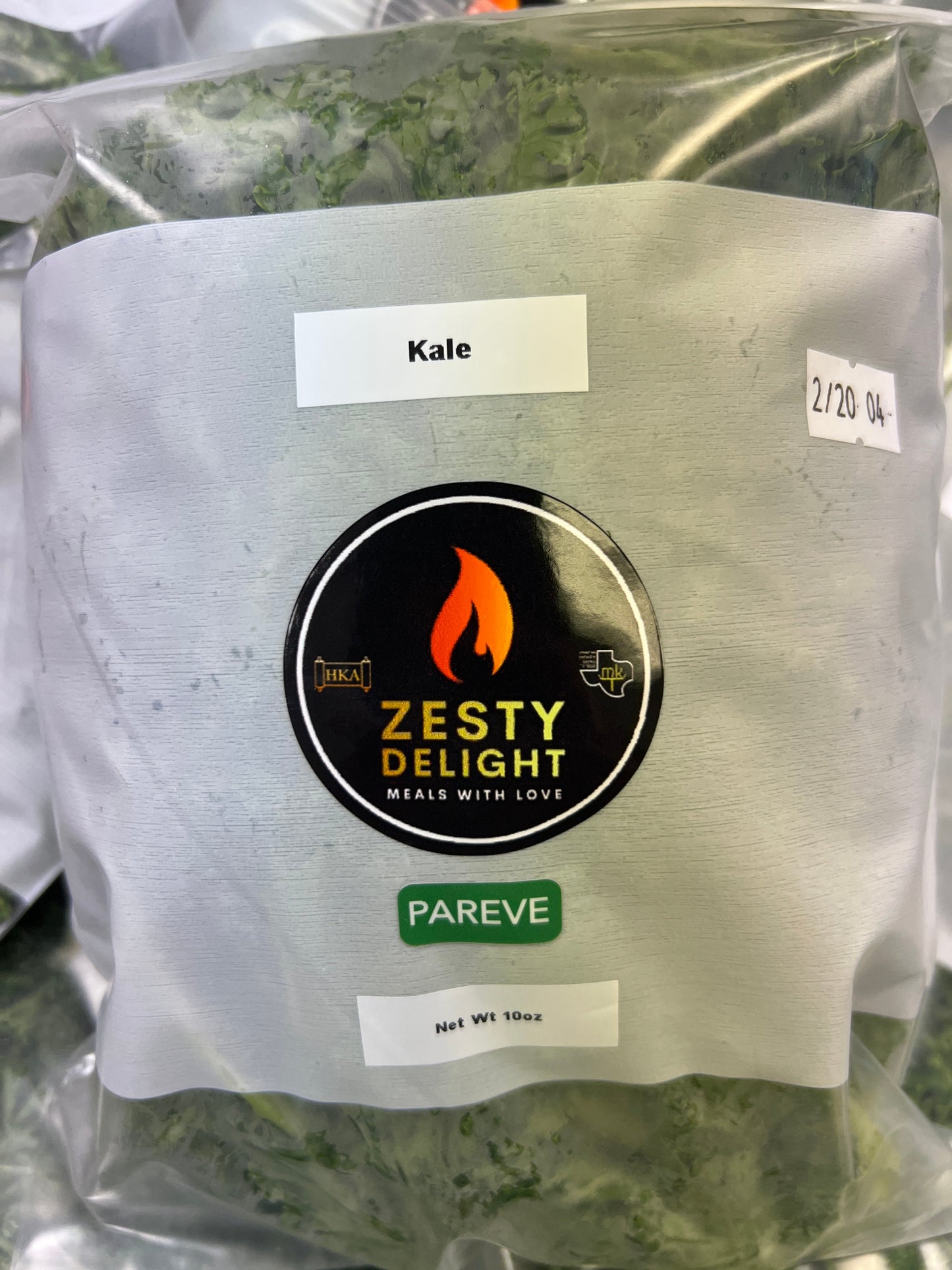 Zesty Delight Washed and ready Kale w/ Hashgacha
