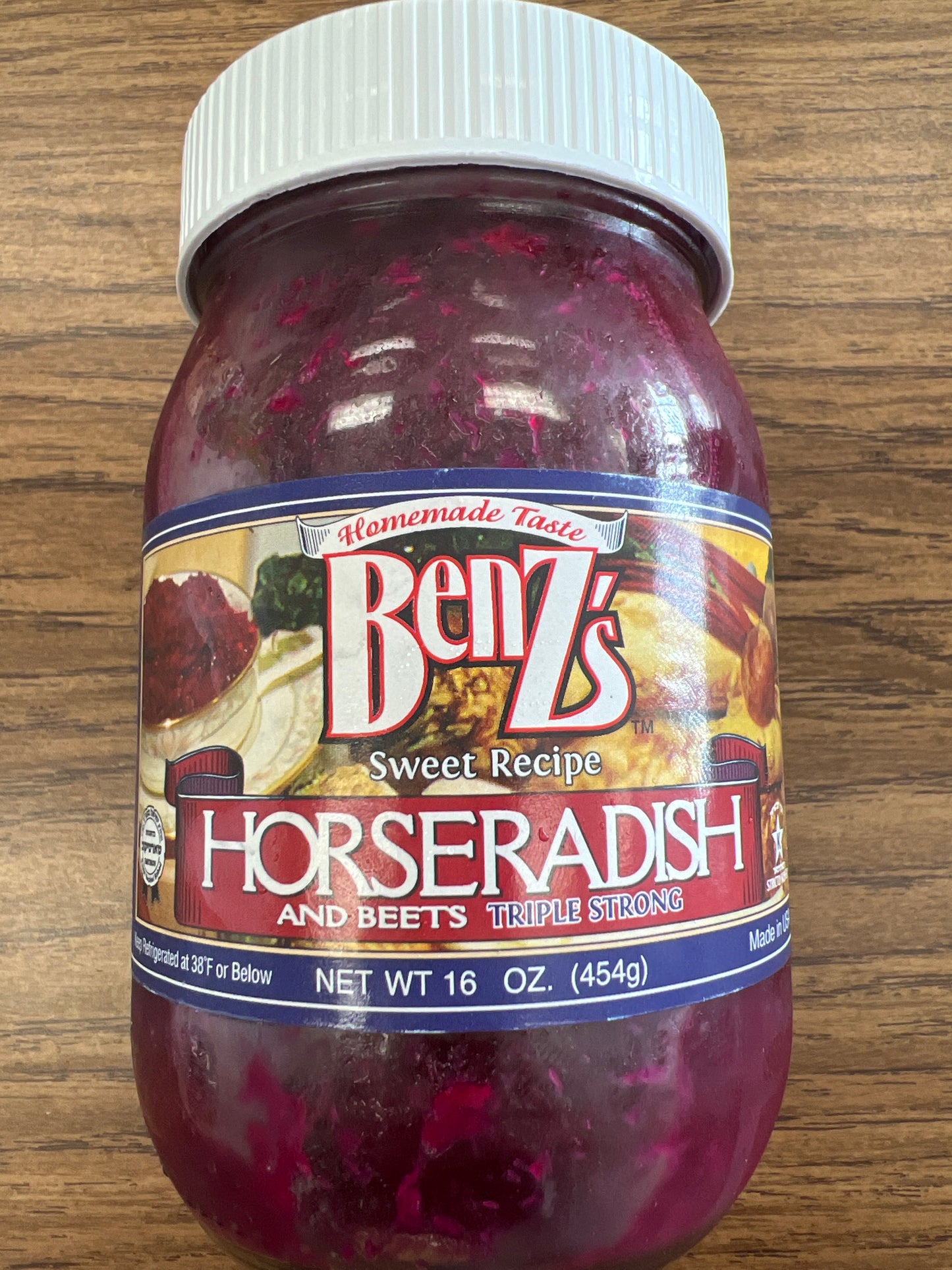 Benzs horseradish and beets triple strong. Chrain