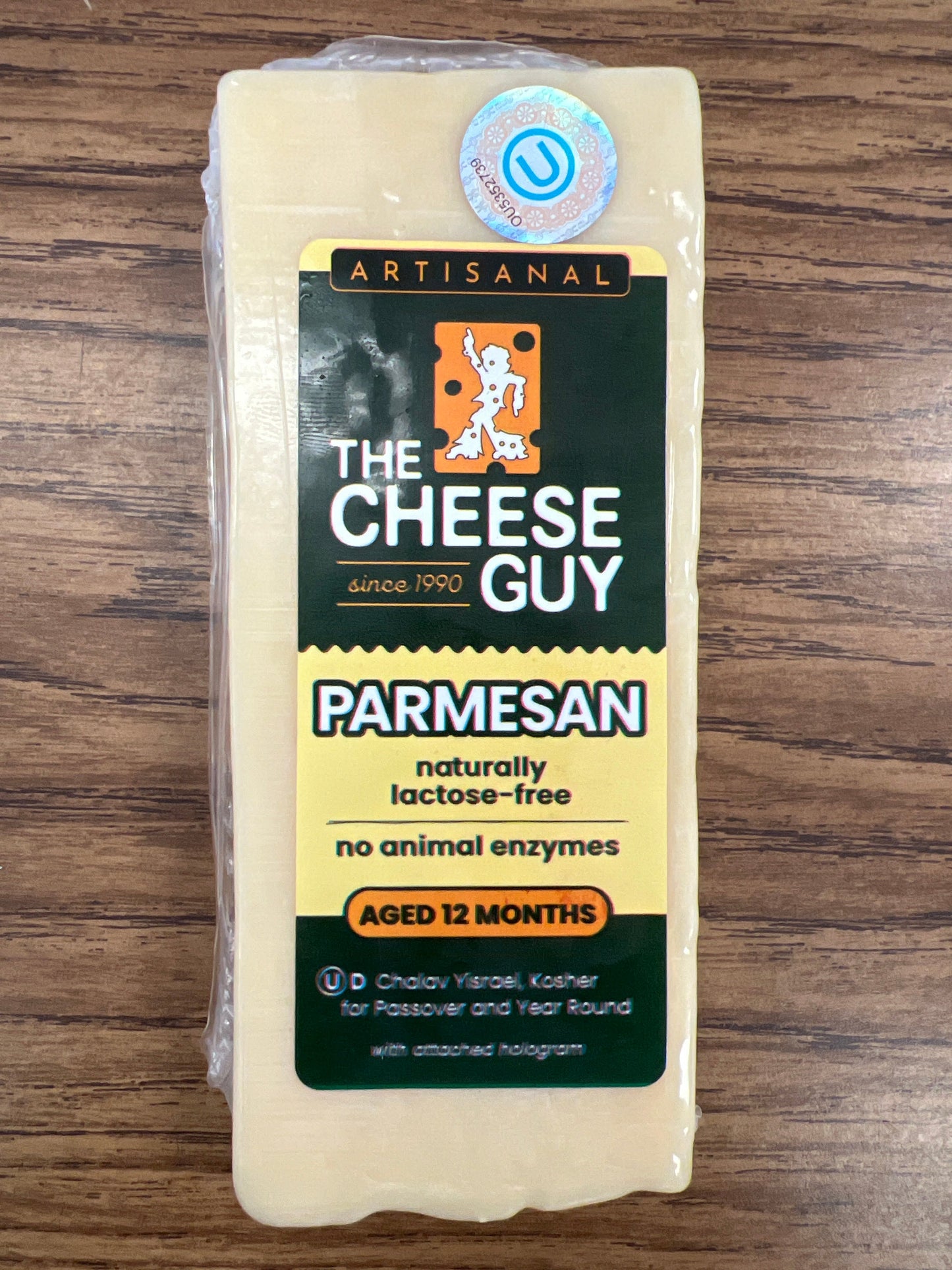 The cheese guy. Artisanal Parmesan naturally lactose free aged 12 months