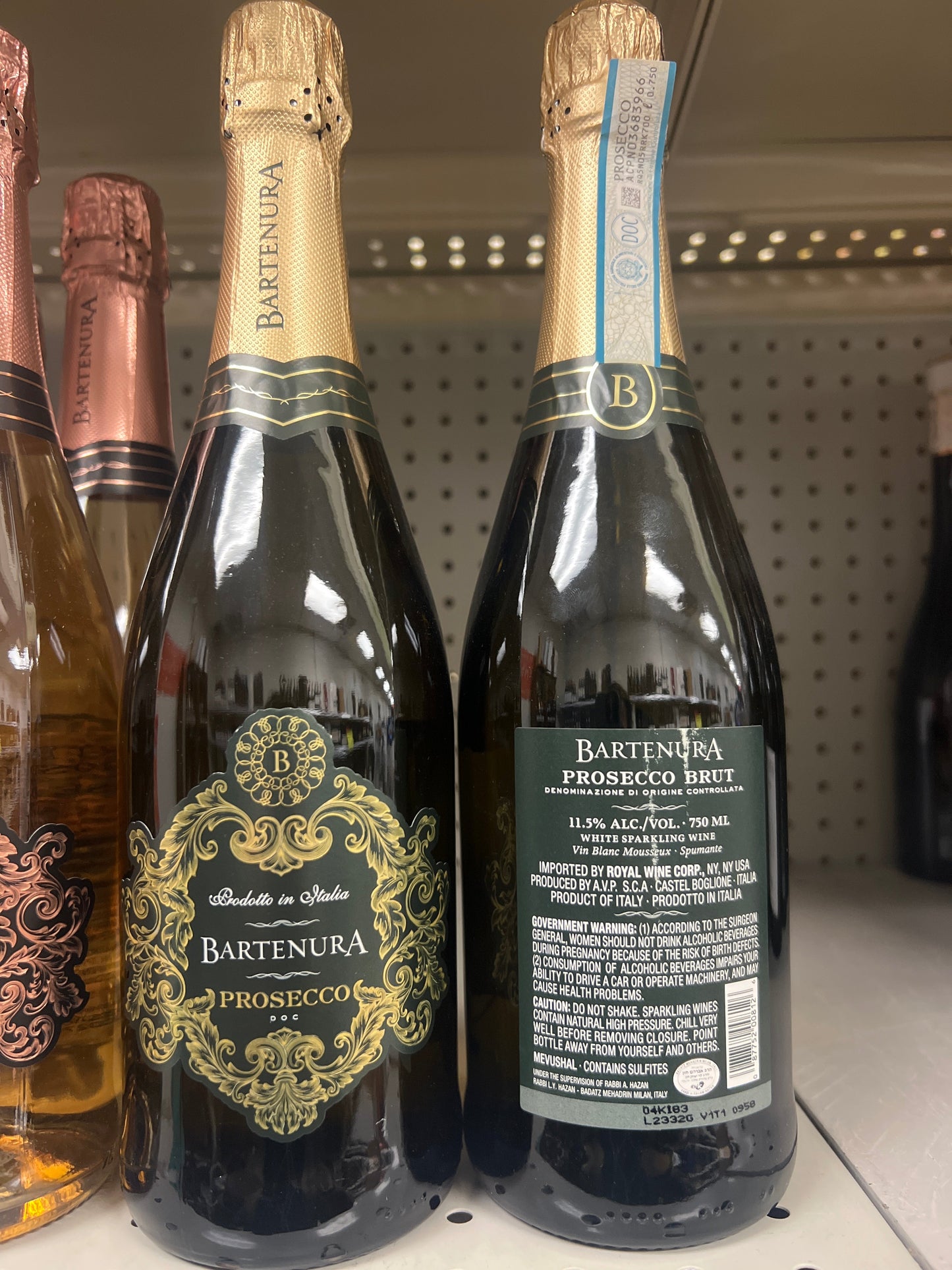 Bartenura Prosecco Brut Mevushal