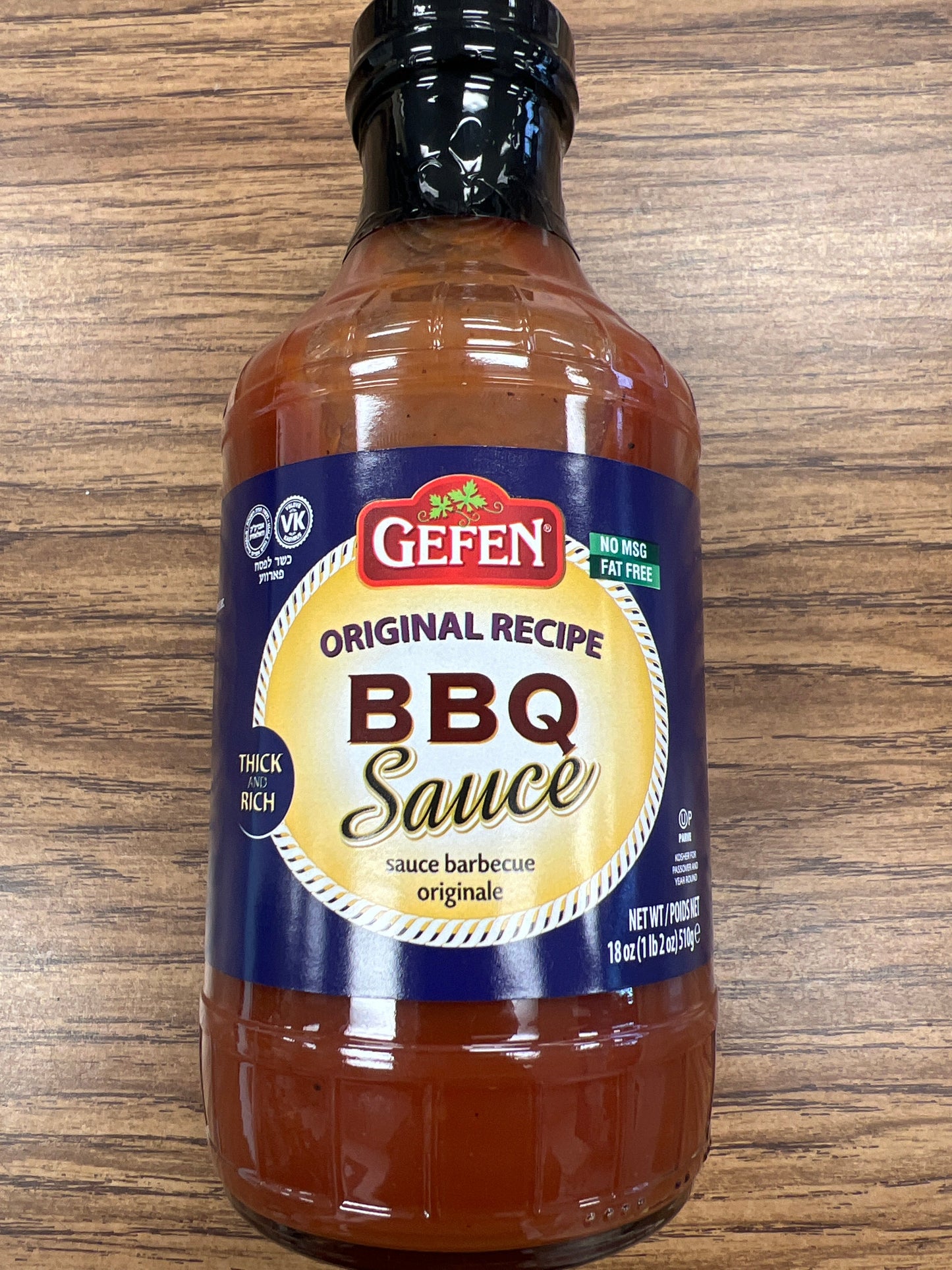 Gefen original recipe bbq sauce no msg fat free
