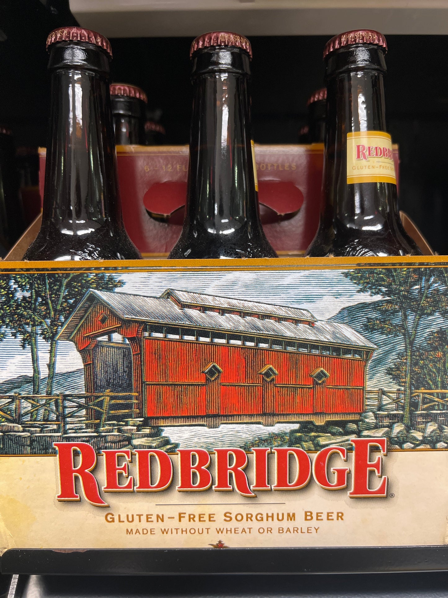 Red bridge gluten free sorghum beer 12oz 6pk beer bottles