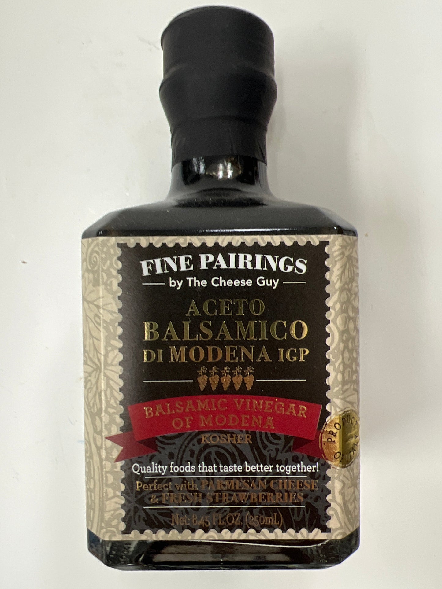 Fine pairings balsamic vinegar of Modena