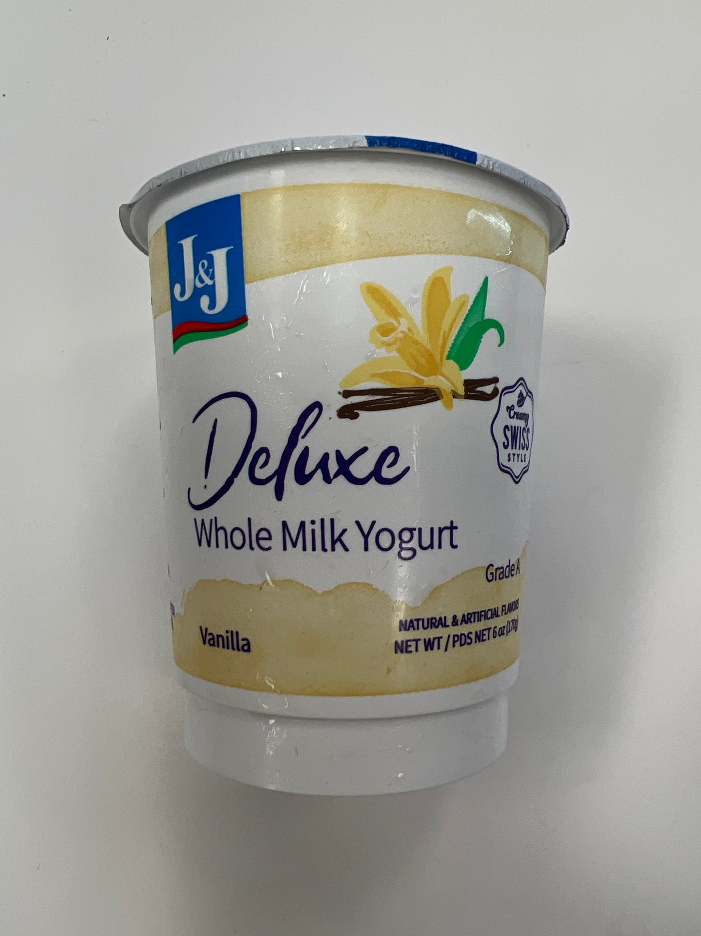 KFP J and J deluxe whole milk yogurt vanilla