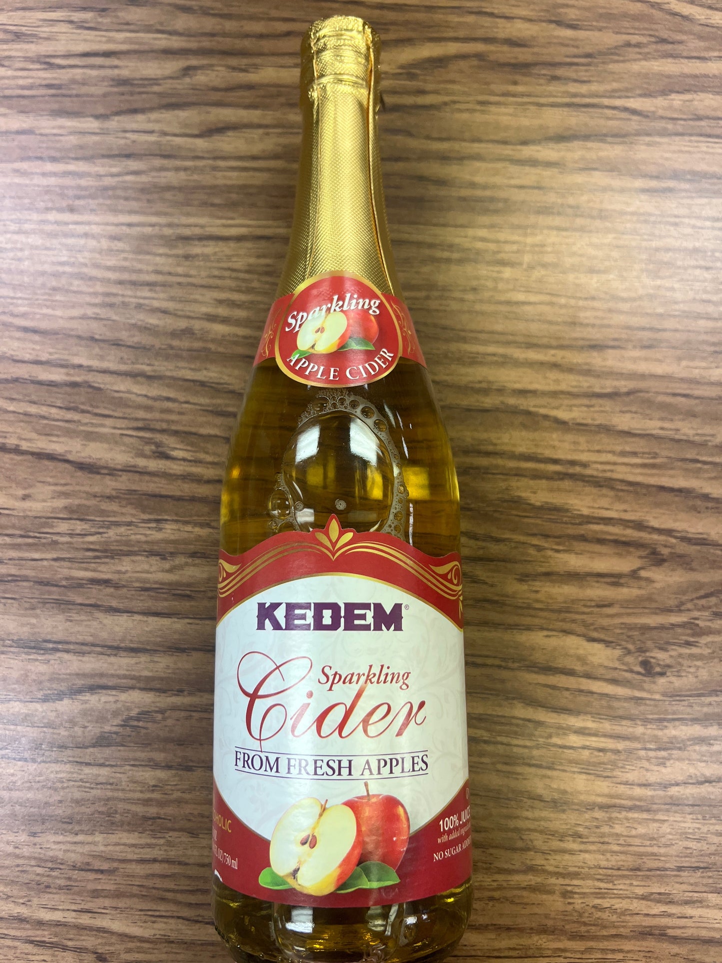 Kedem sparkling cider from fresh apples 25.4oz