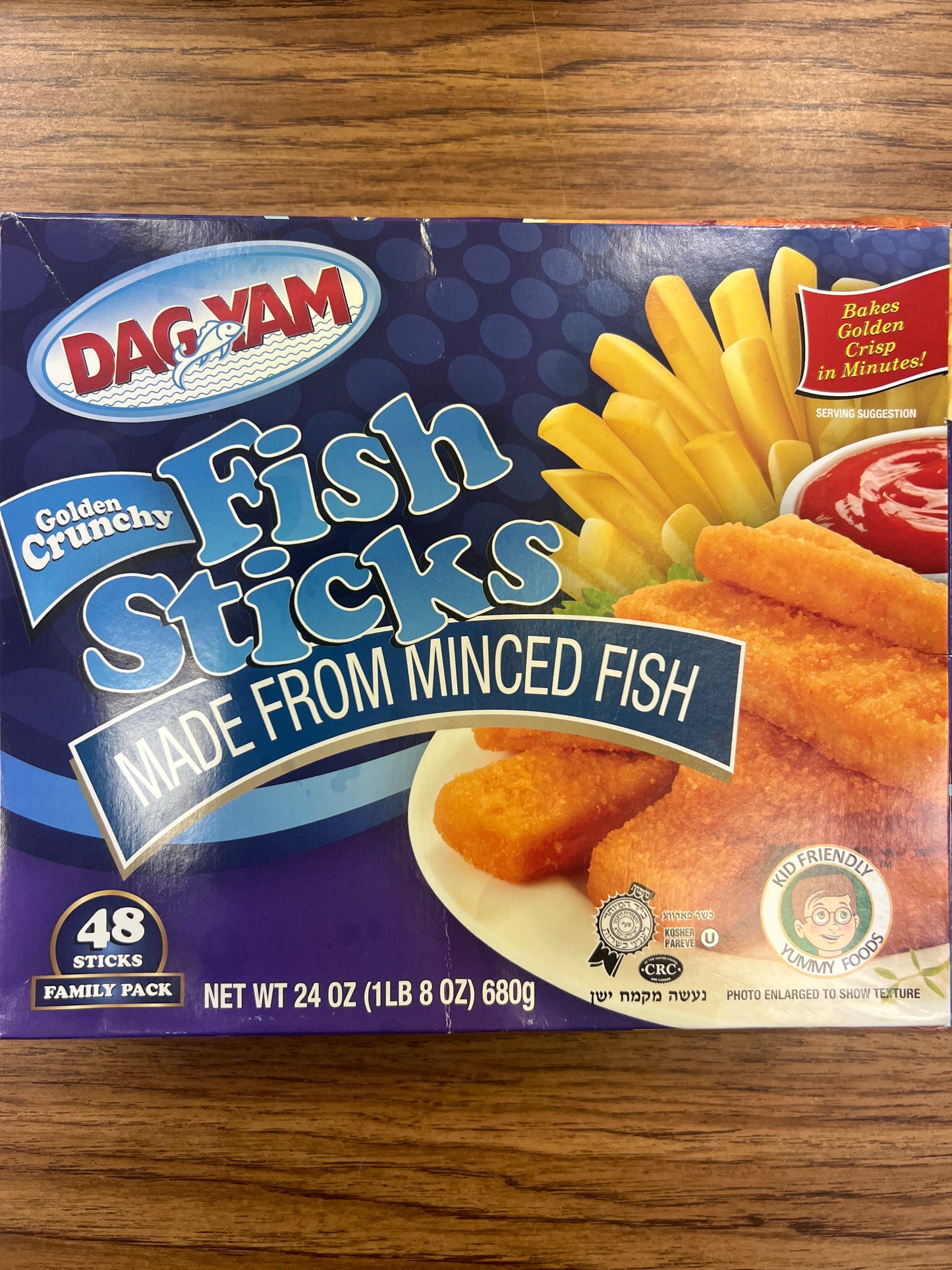 Dag Yam golden crunchy fish sticks made with minced fish