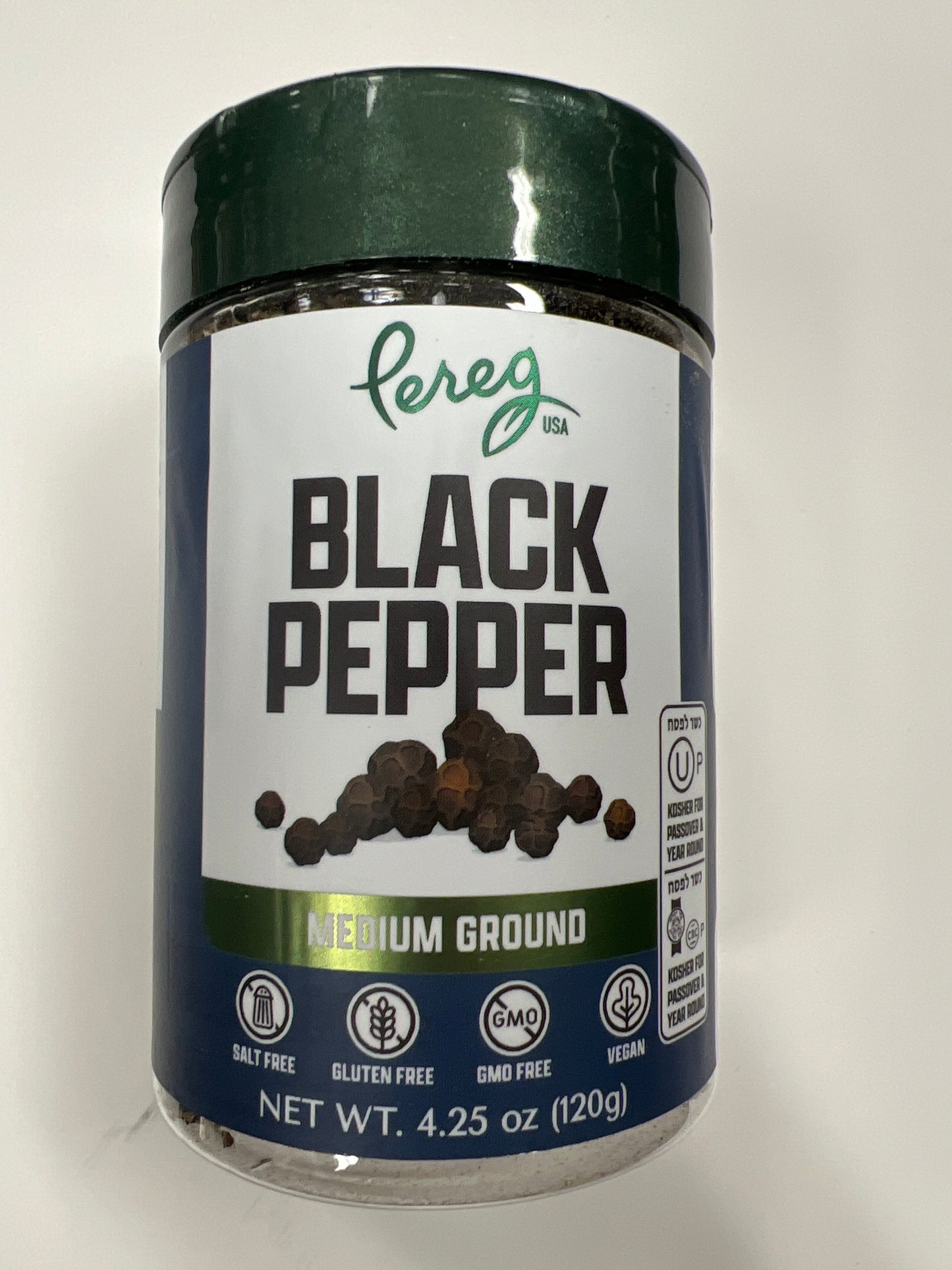 Pereg black pepper. Medium ground