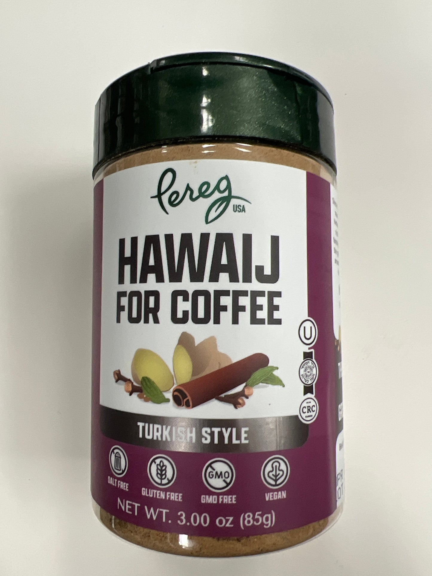 Pereg hawaij for coffee. Turkish style