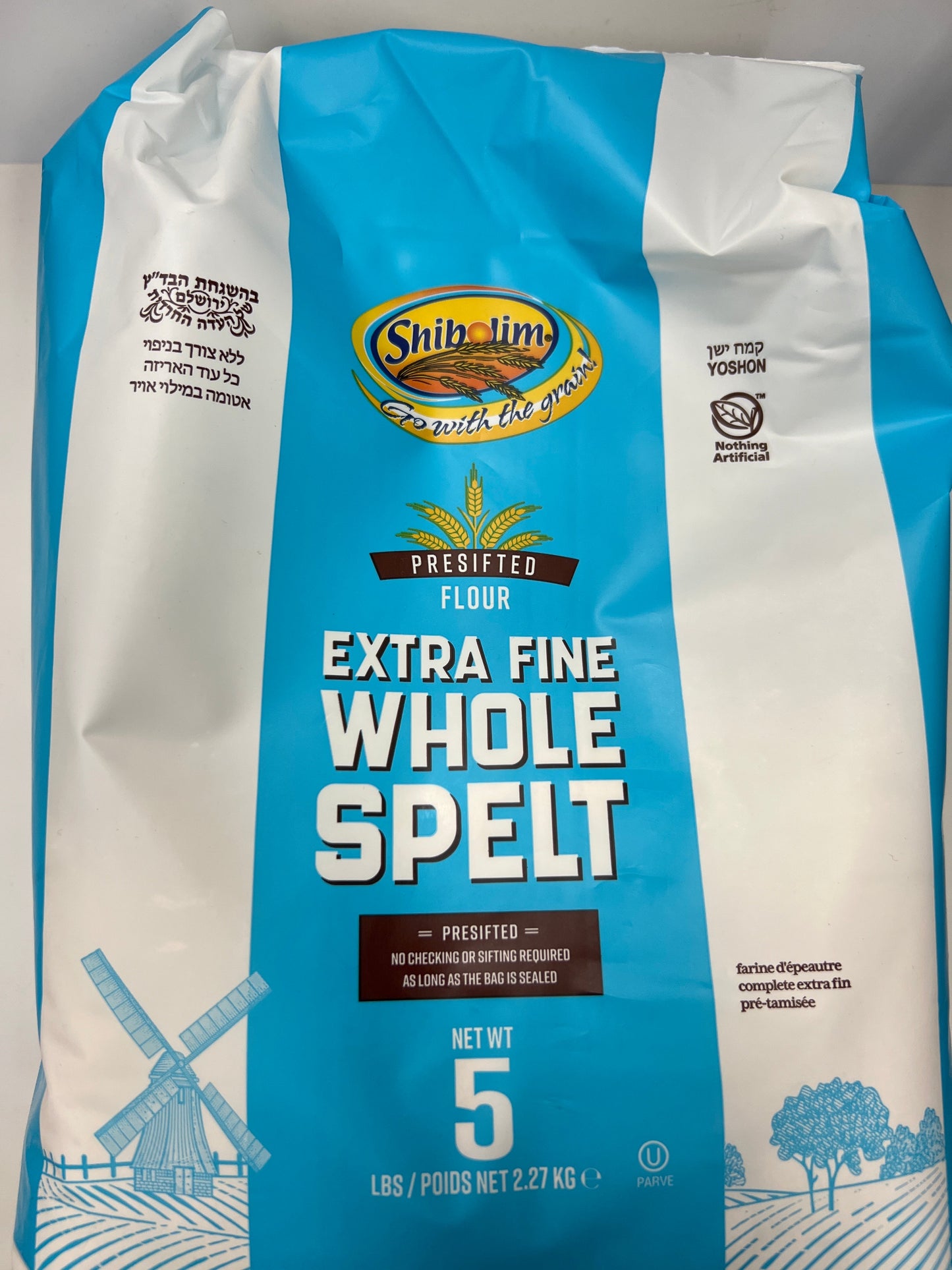 Shibolim extra fine white whole spelt 5lbs