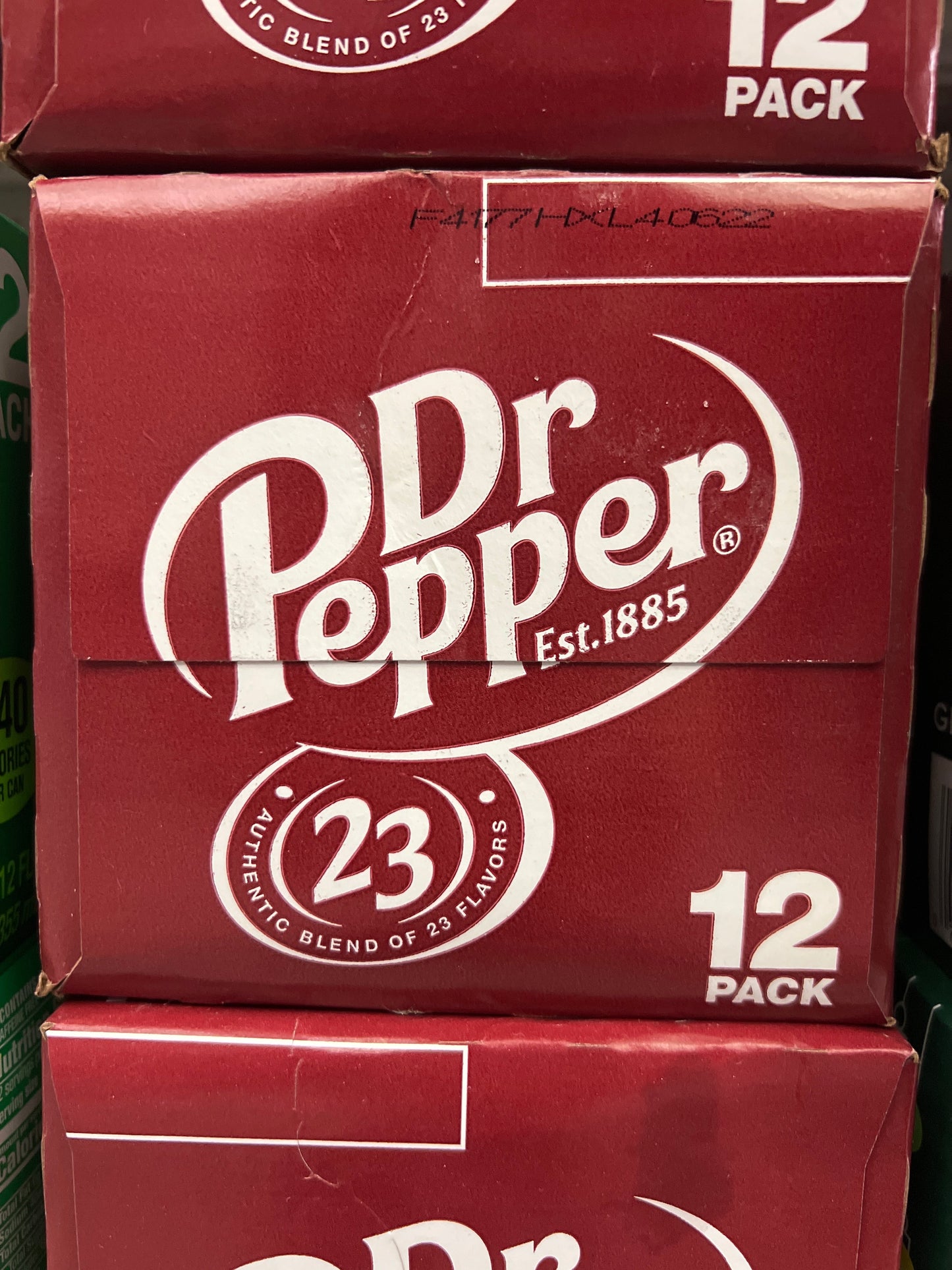 Dr Pepper 12 pack cans