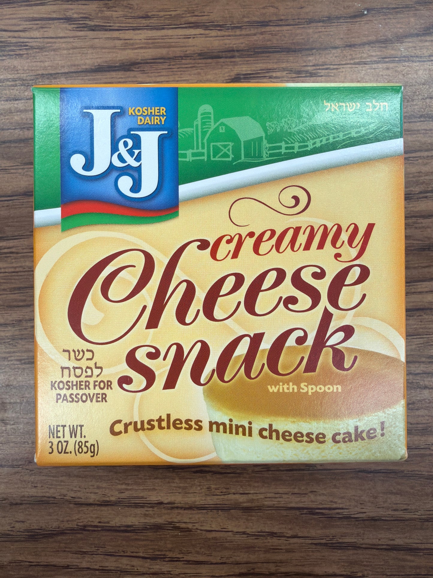 J and J creamy cheese snack