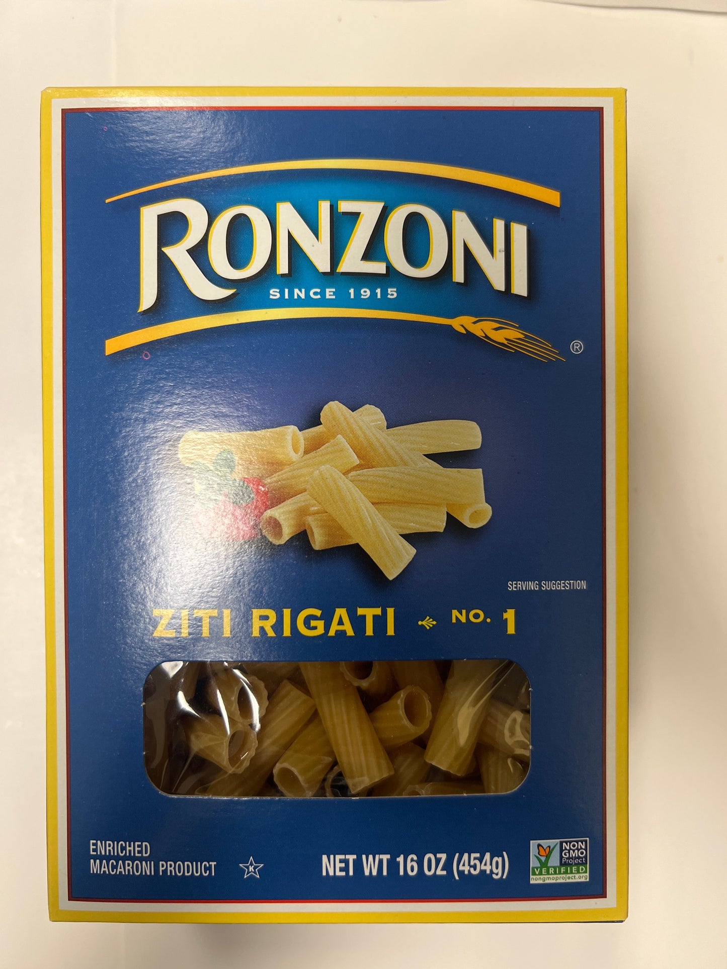 Ronzoni ziti rigati pasta