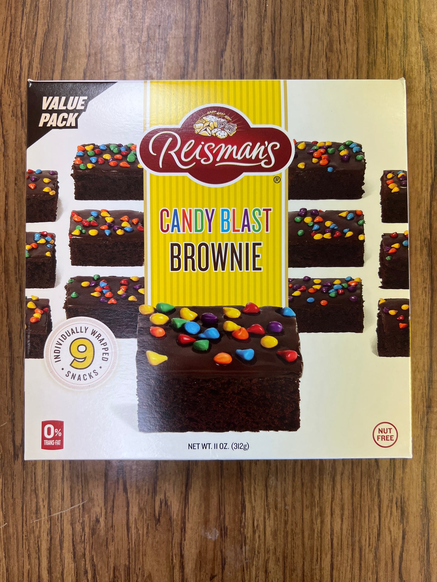 Reisman’s candy blast brownie individually wrapped 