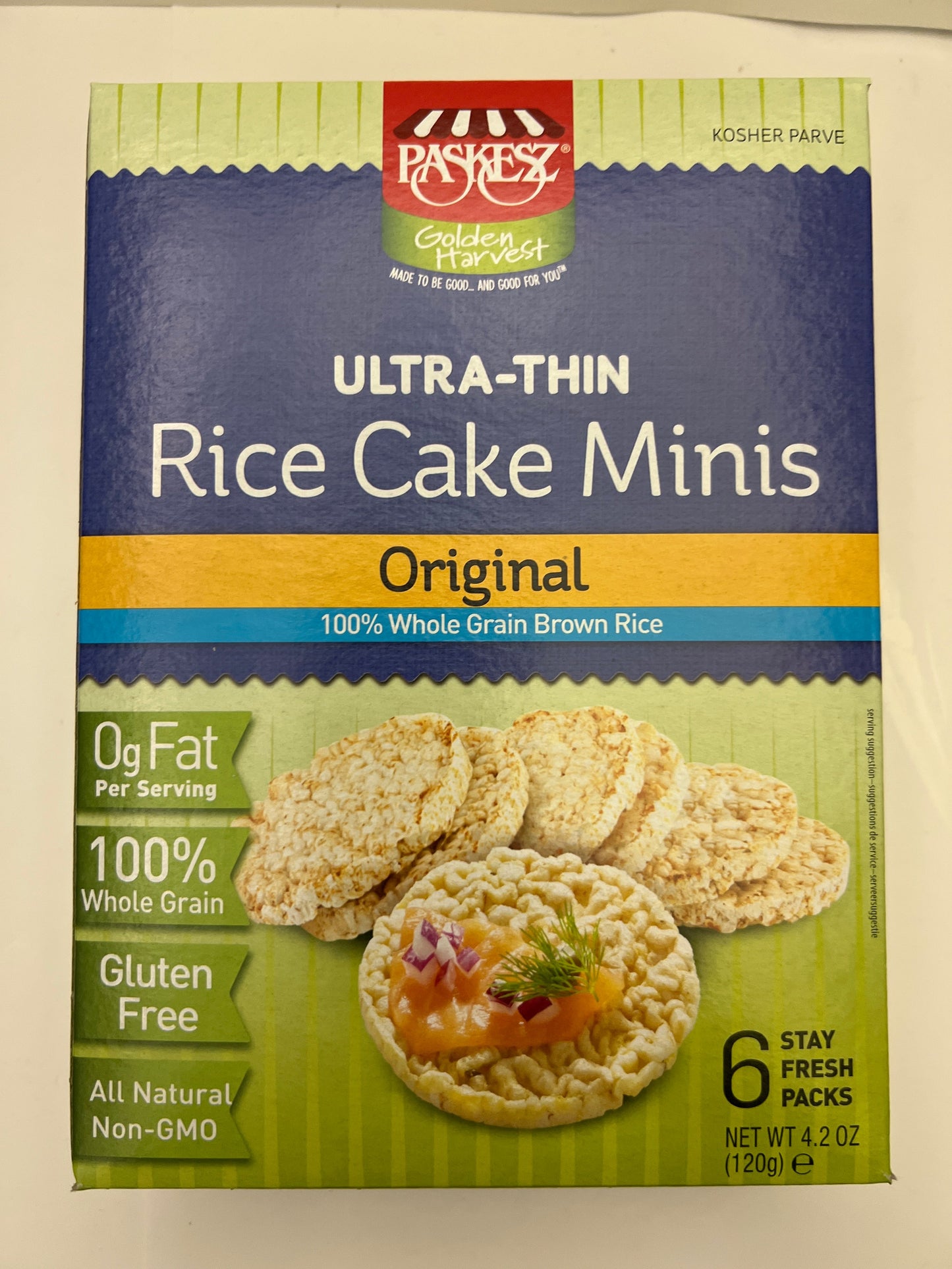 Co-op Paskesz ultra thin rice cakes mini 12 per case