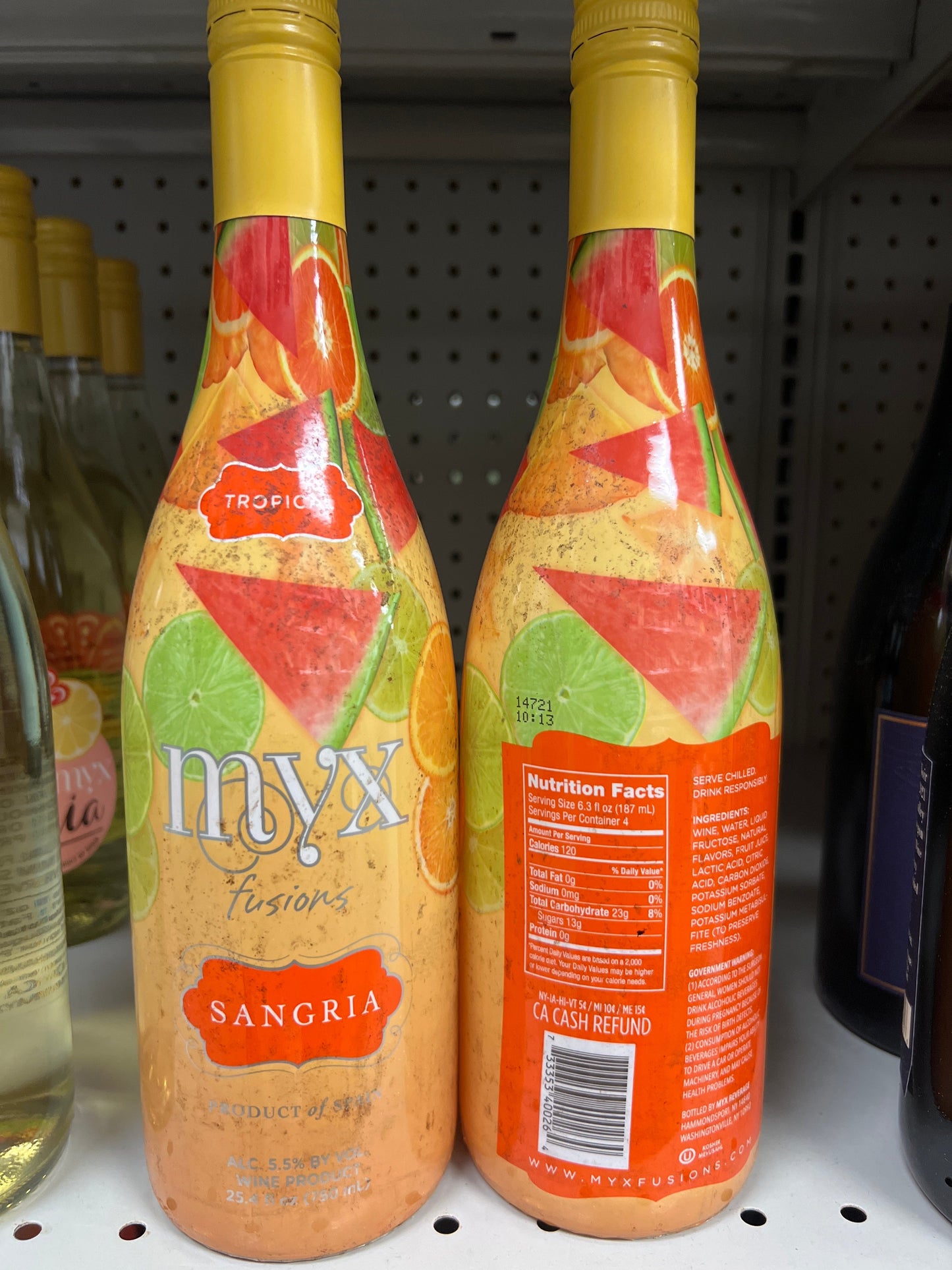 Myx Sangria Tropical White Sangria Fusions Mevushal