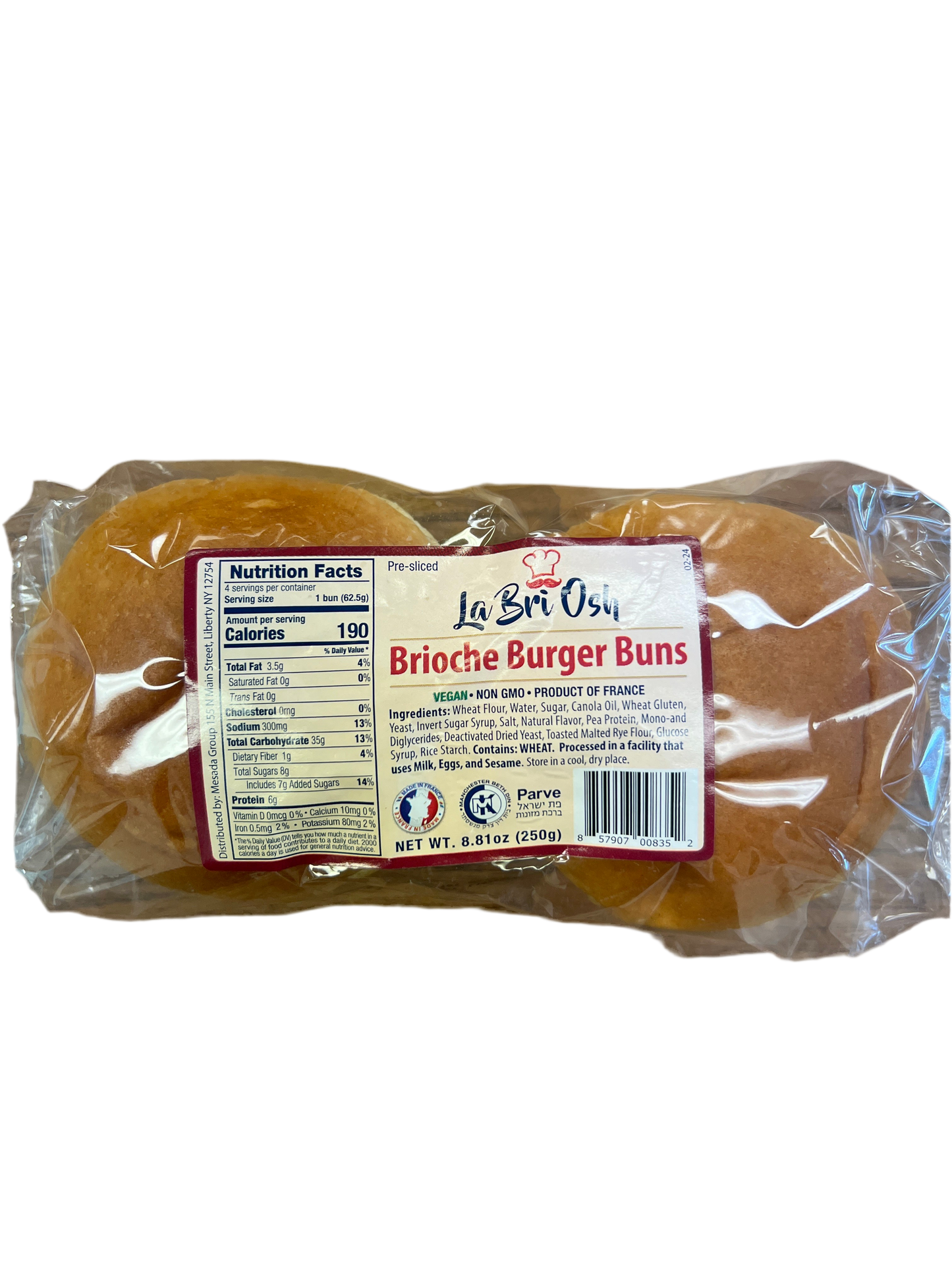 La bri osh. Brioche burger buns 4pk