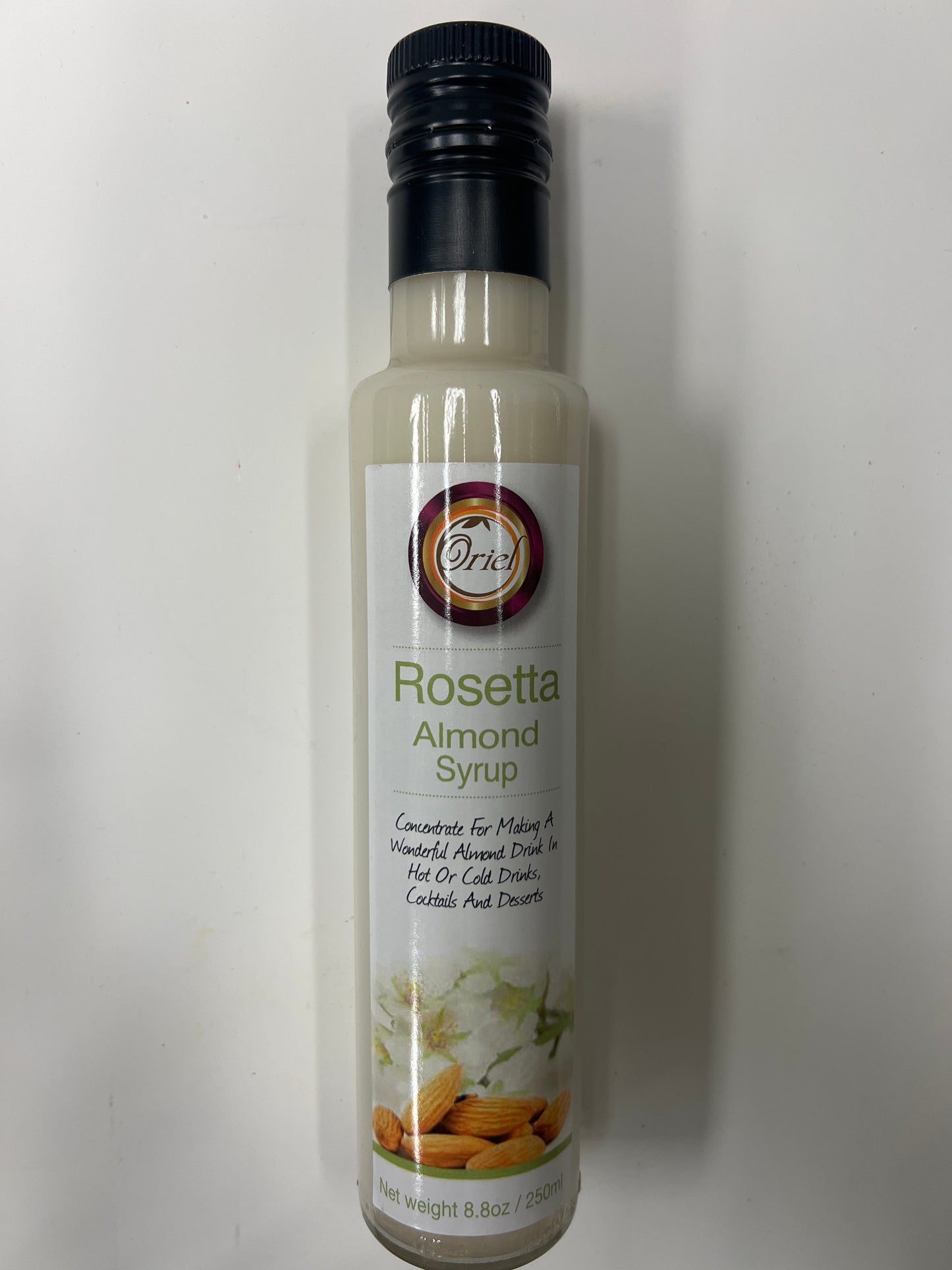 Oriel Rosetta almond syrup