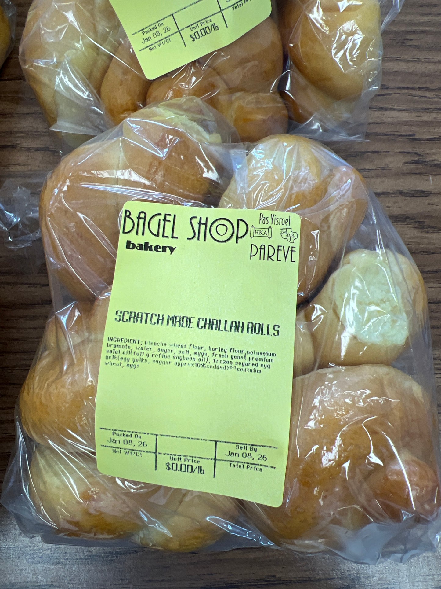 Bagel shop challah roll 6-pack