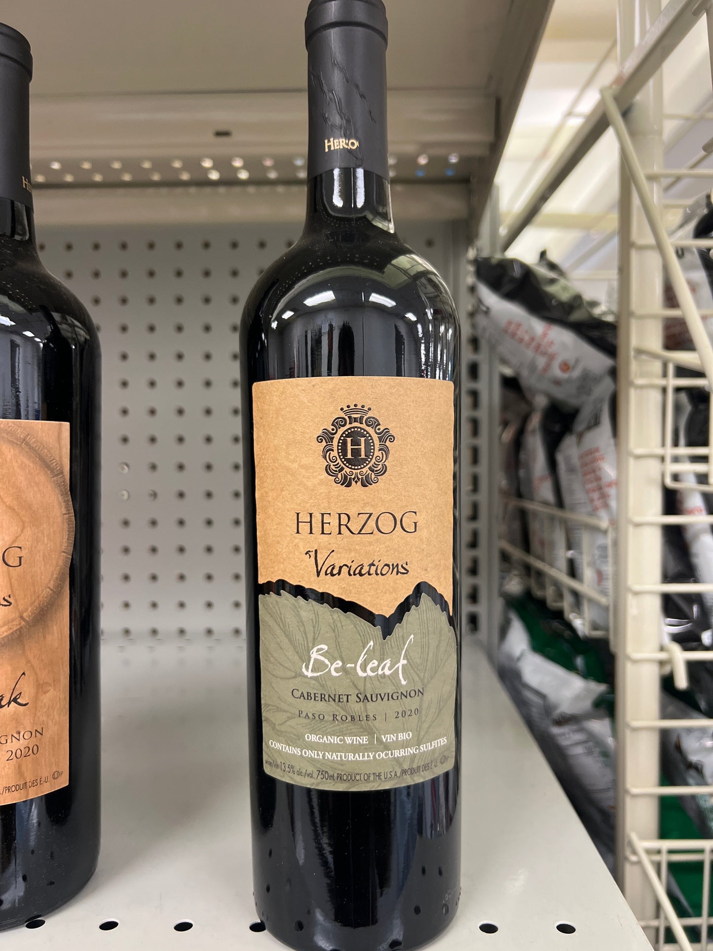 Herzog Cabernet Sauvignon Variations Be-Leaf Paso Robles Mevushal
