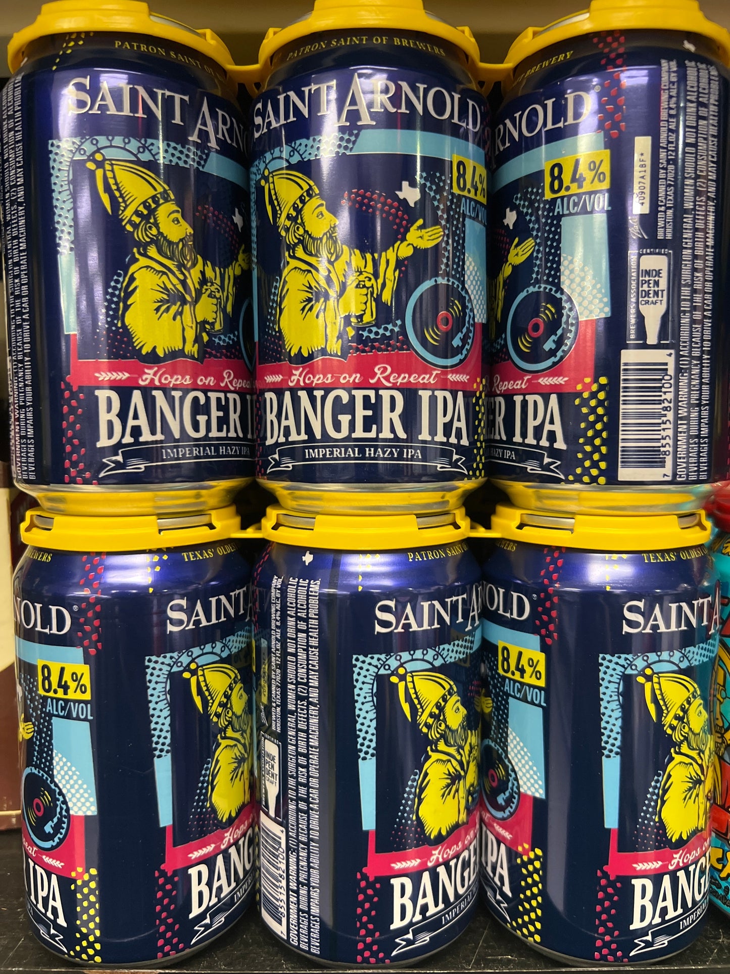 Saint Arnold banger IPA 12oz 6pk beer cans