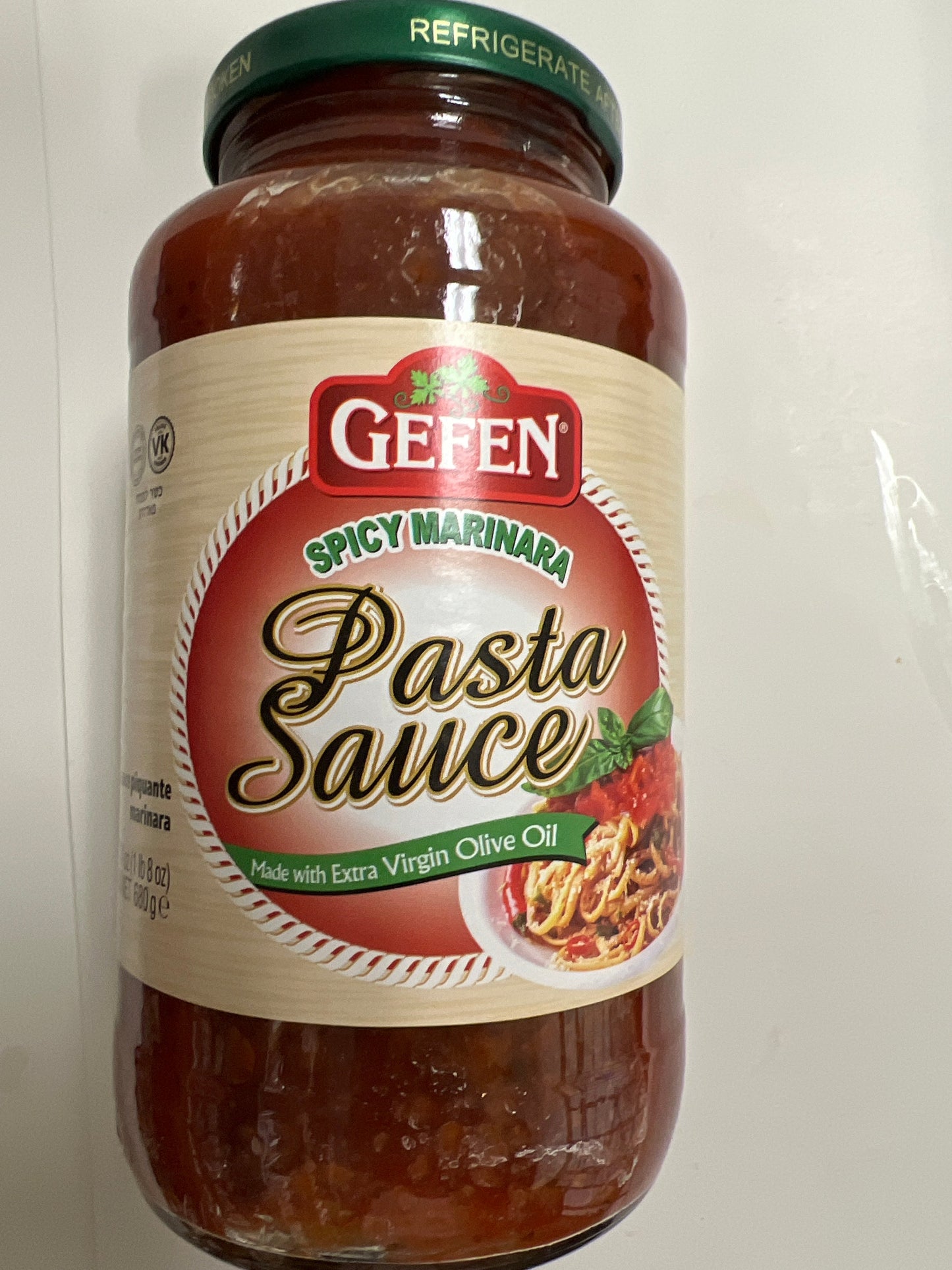 Gefen spicy marinara pasta sauce