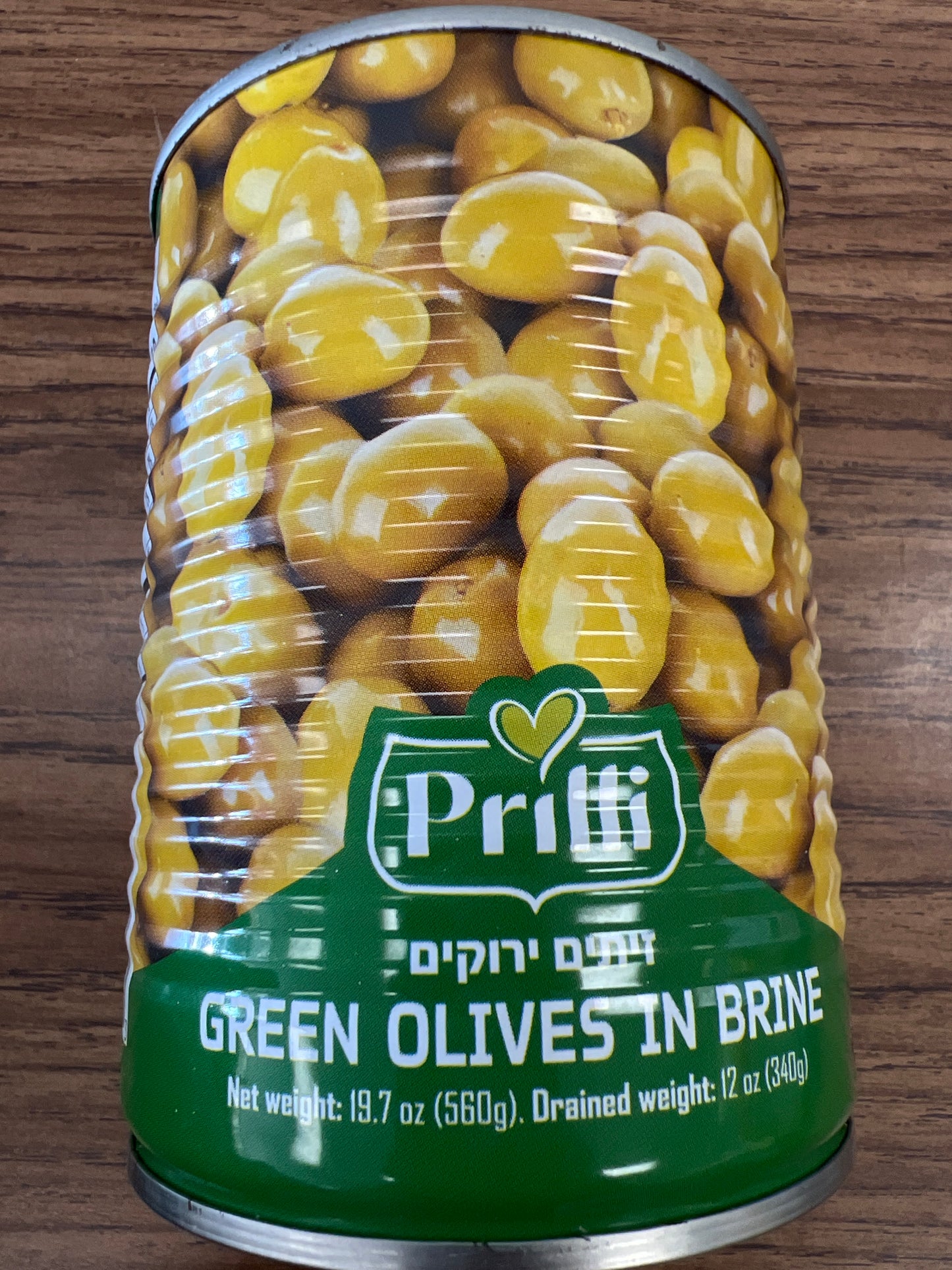 Prilli green olives in brine KFP year round