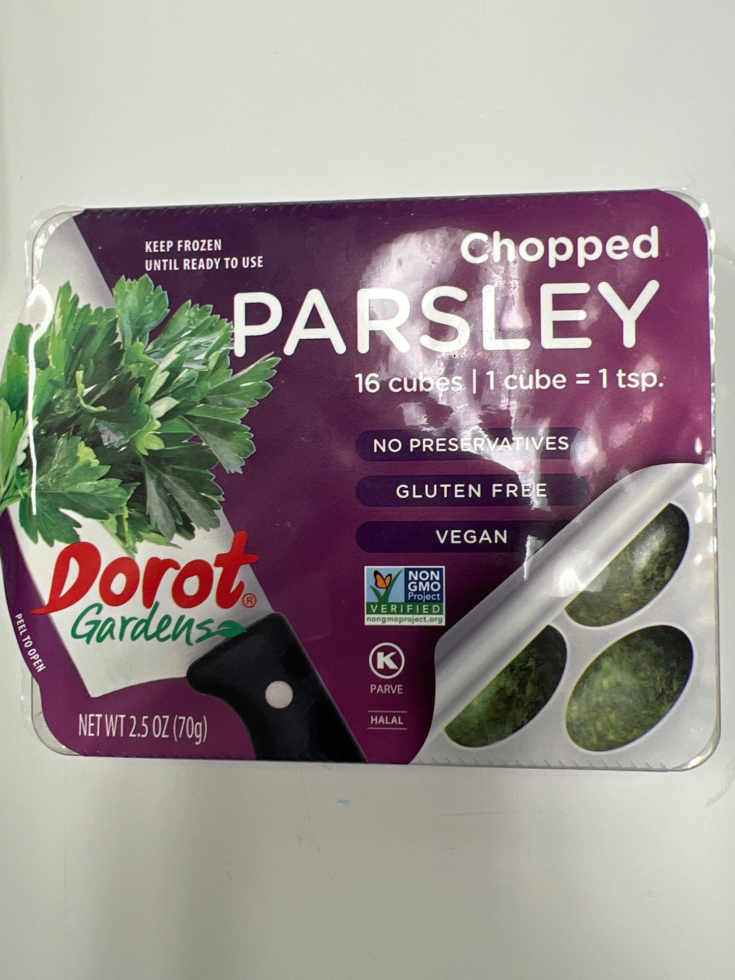 Dorot chopped parsley gluten free