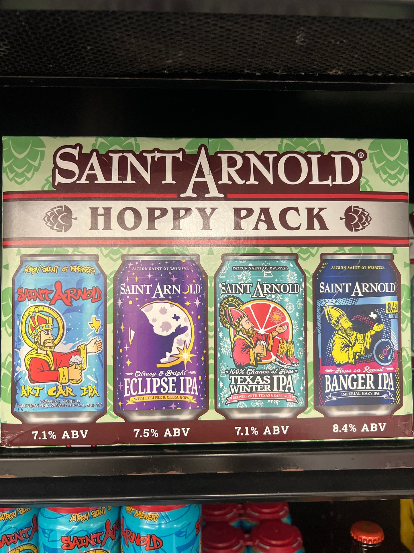 Saint Arnold hoppy pack variety 12oz 12pk beer cans