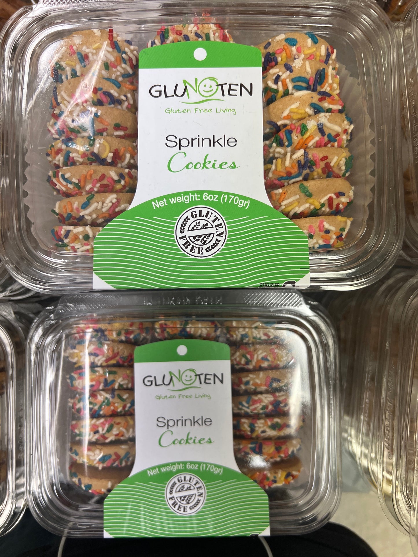 Glunoten gluten free sprinkle cookies