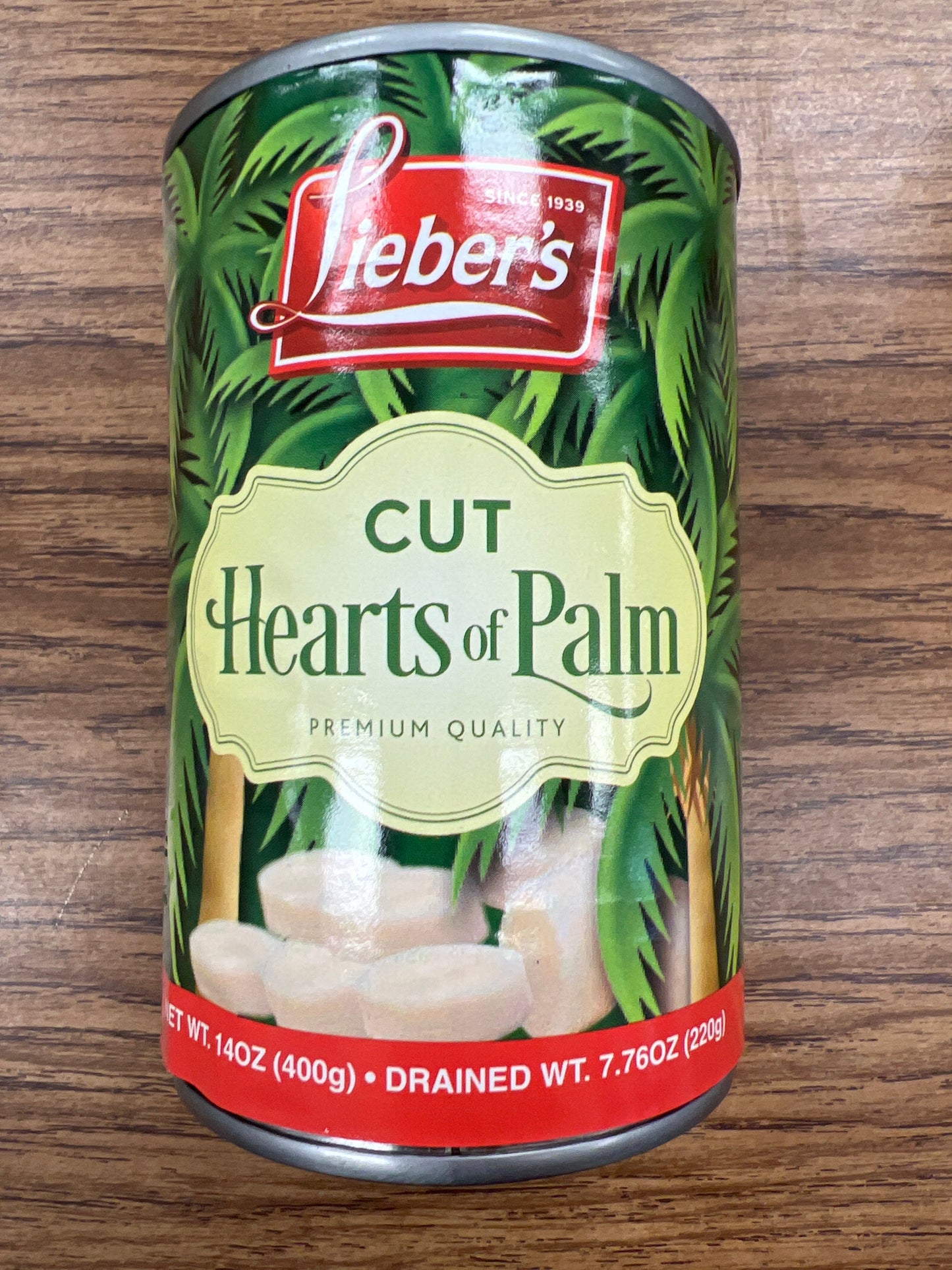 Liebers hearts of palm. Cut. KFP and year round