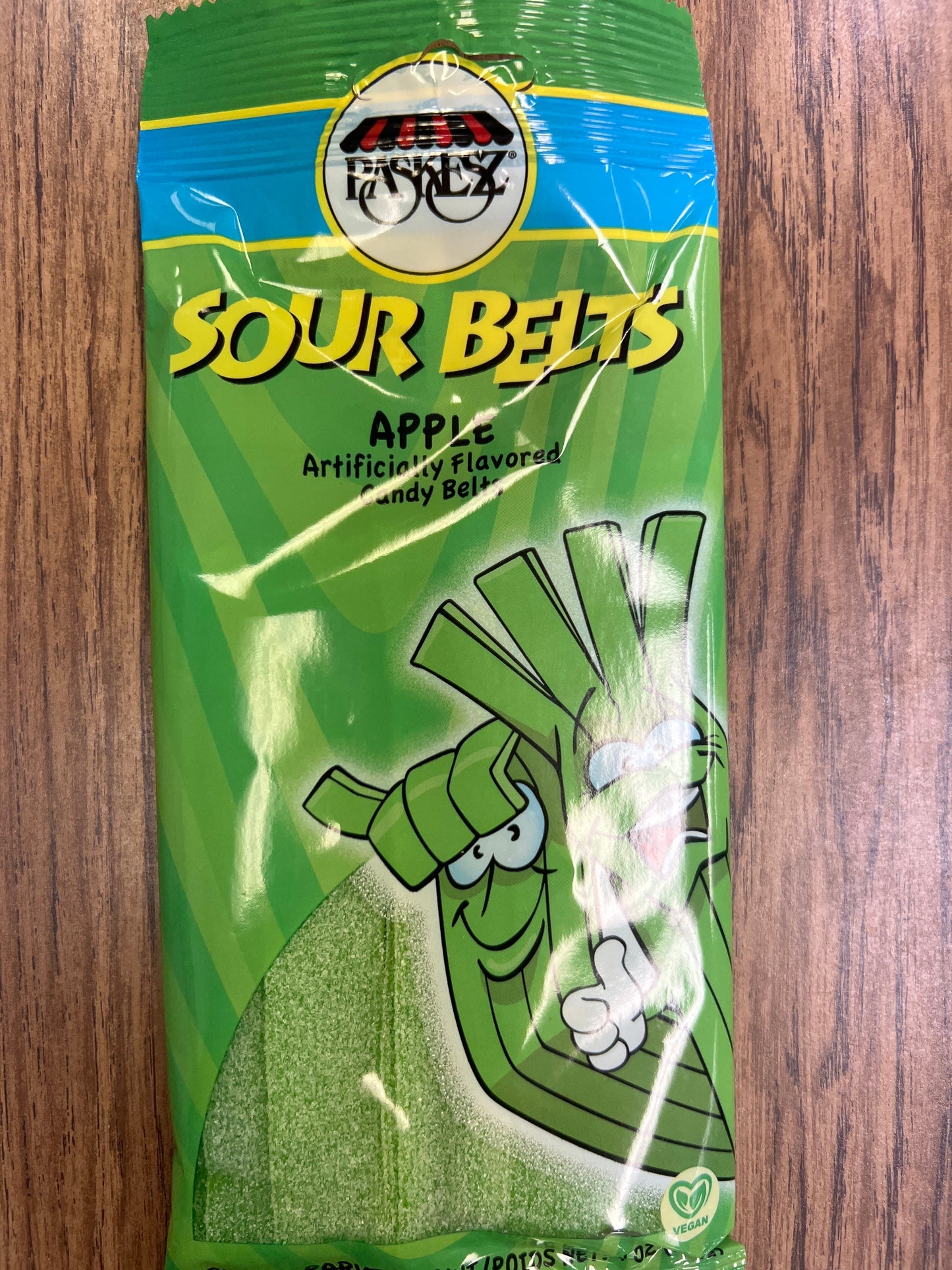 Paskesz sour belts apple flavored