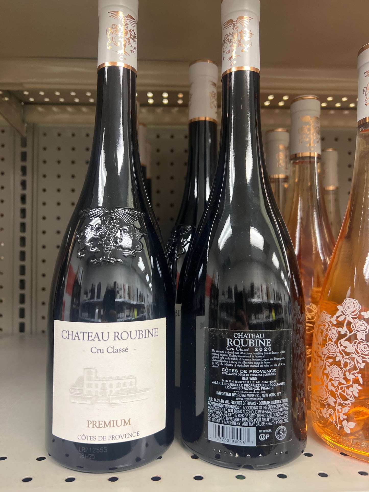 Chateau Roubine Cotes de Provence Rose Premium Cru Classe 2020 NOT Mevushal