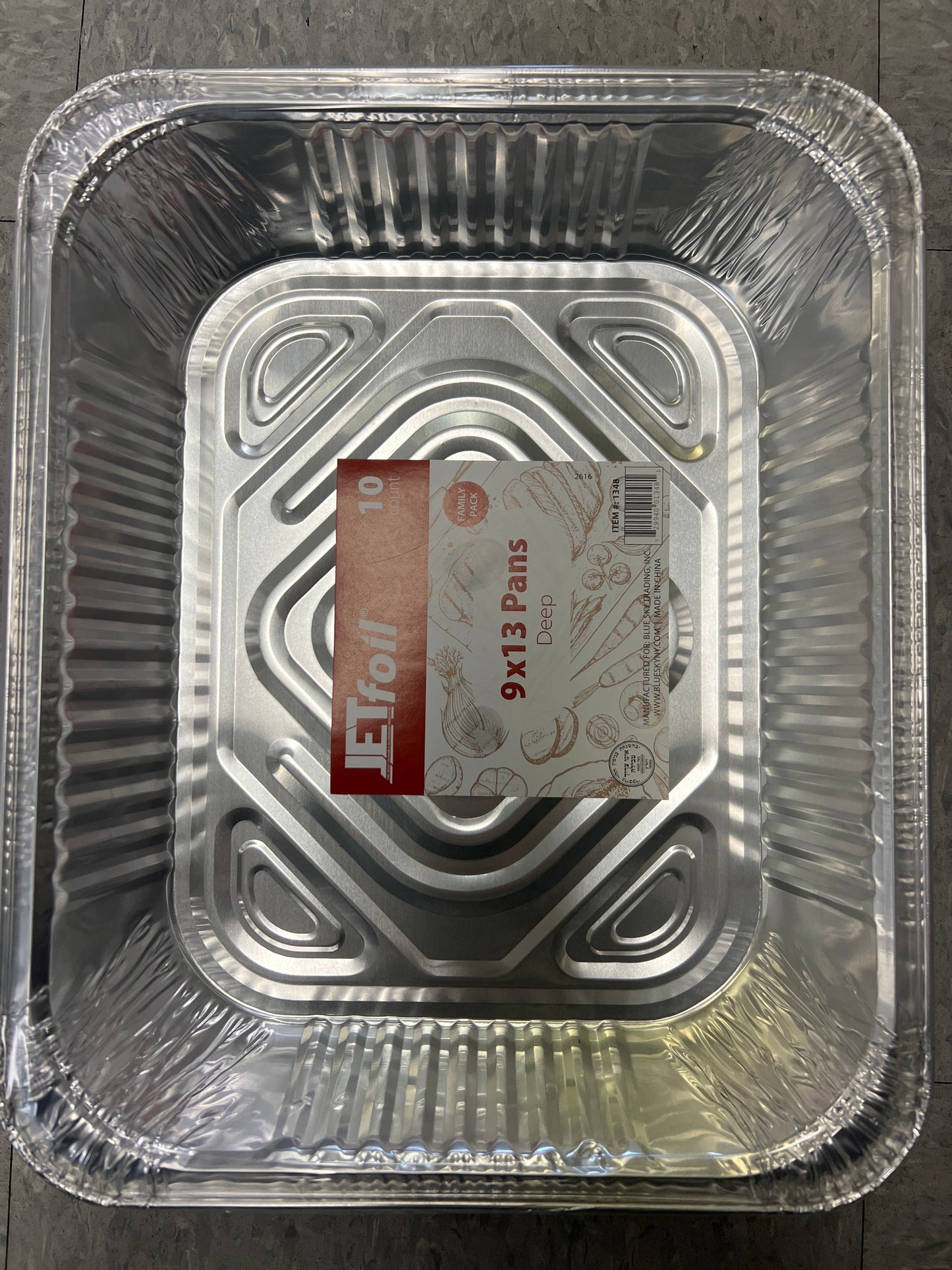 Jetfoil #1348 9 x 13 aluminum deep pans. 10pk