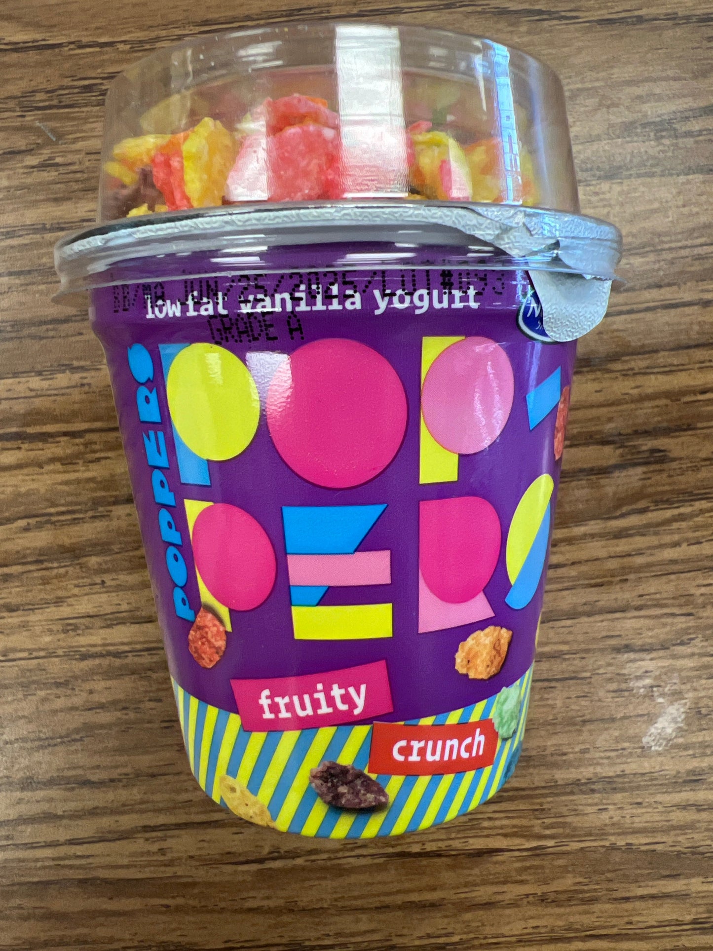 Norman’s poppers with fruity crunch yogurt