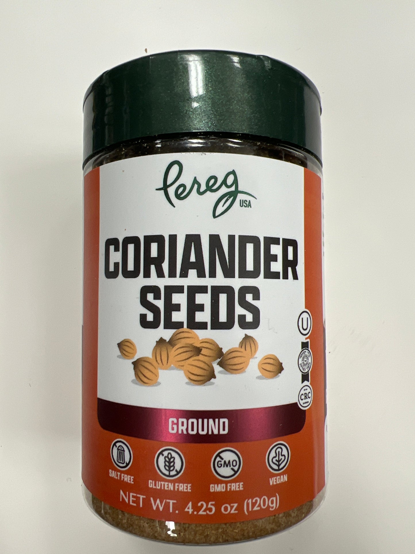 Pereg coriander seeds. Ground