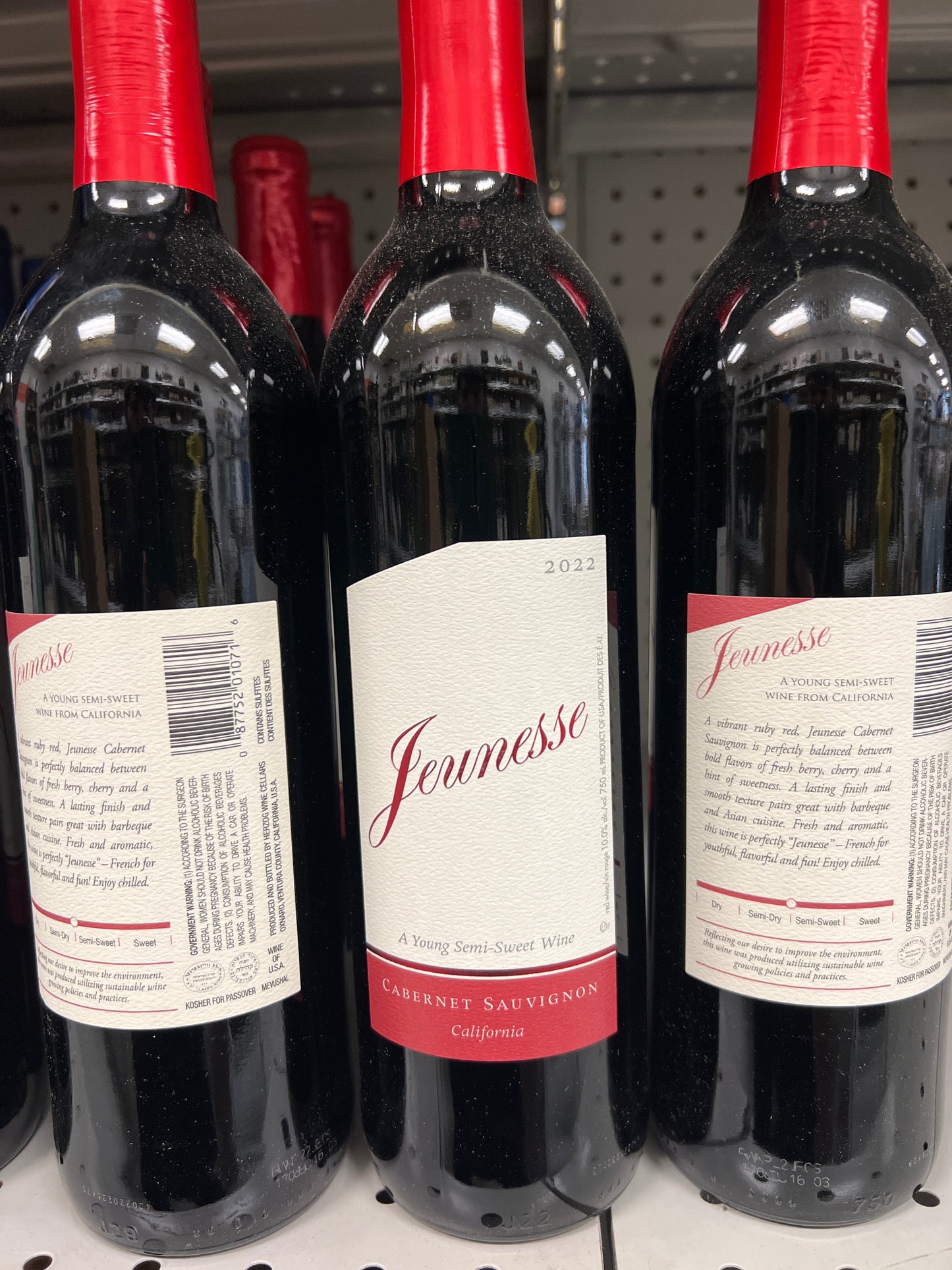 Jeunesse Cabernet Sauvignon California Mevushal