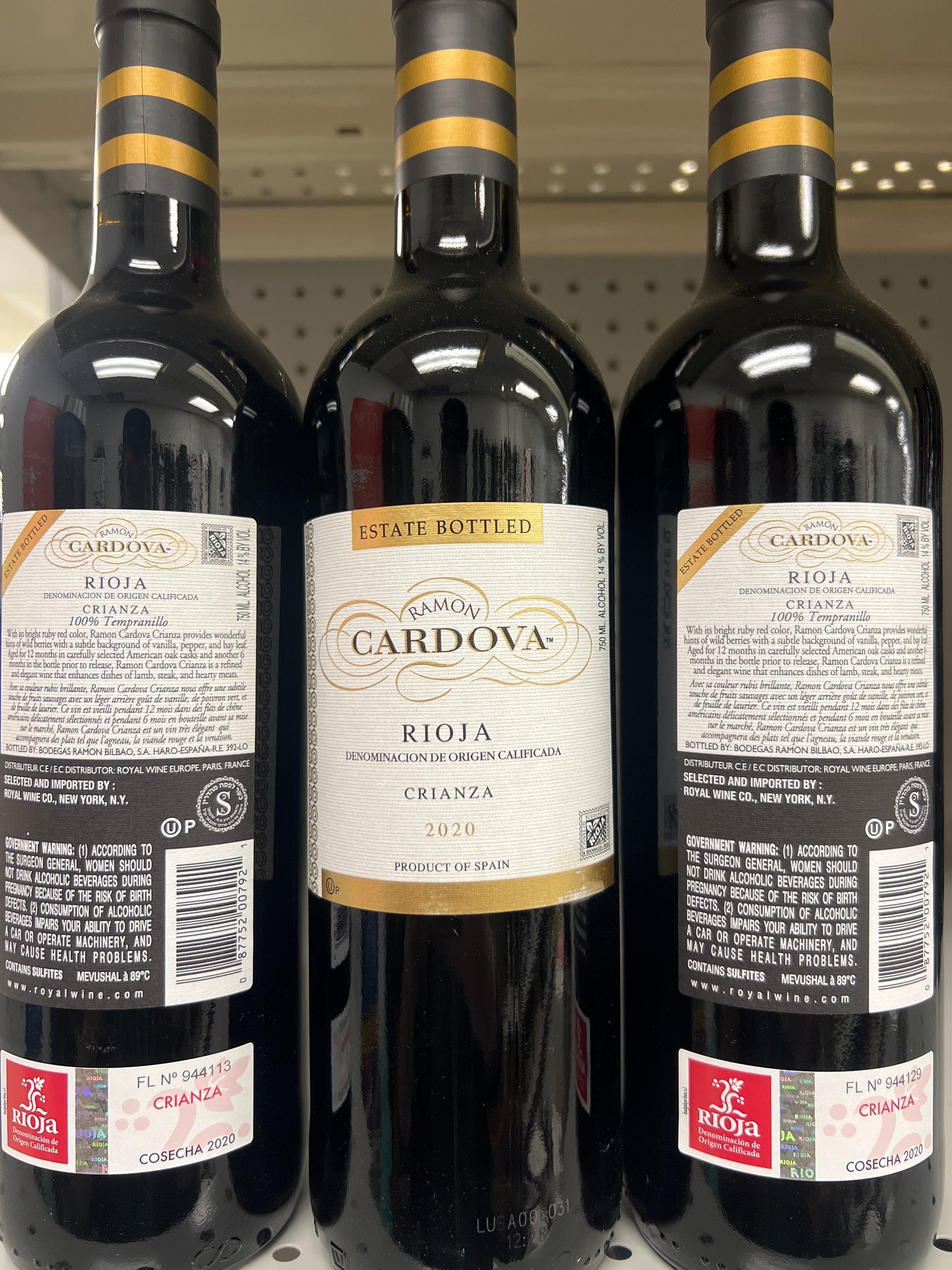 Ramon Cardova Rioja Crianza 2020 Mevushal