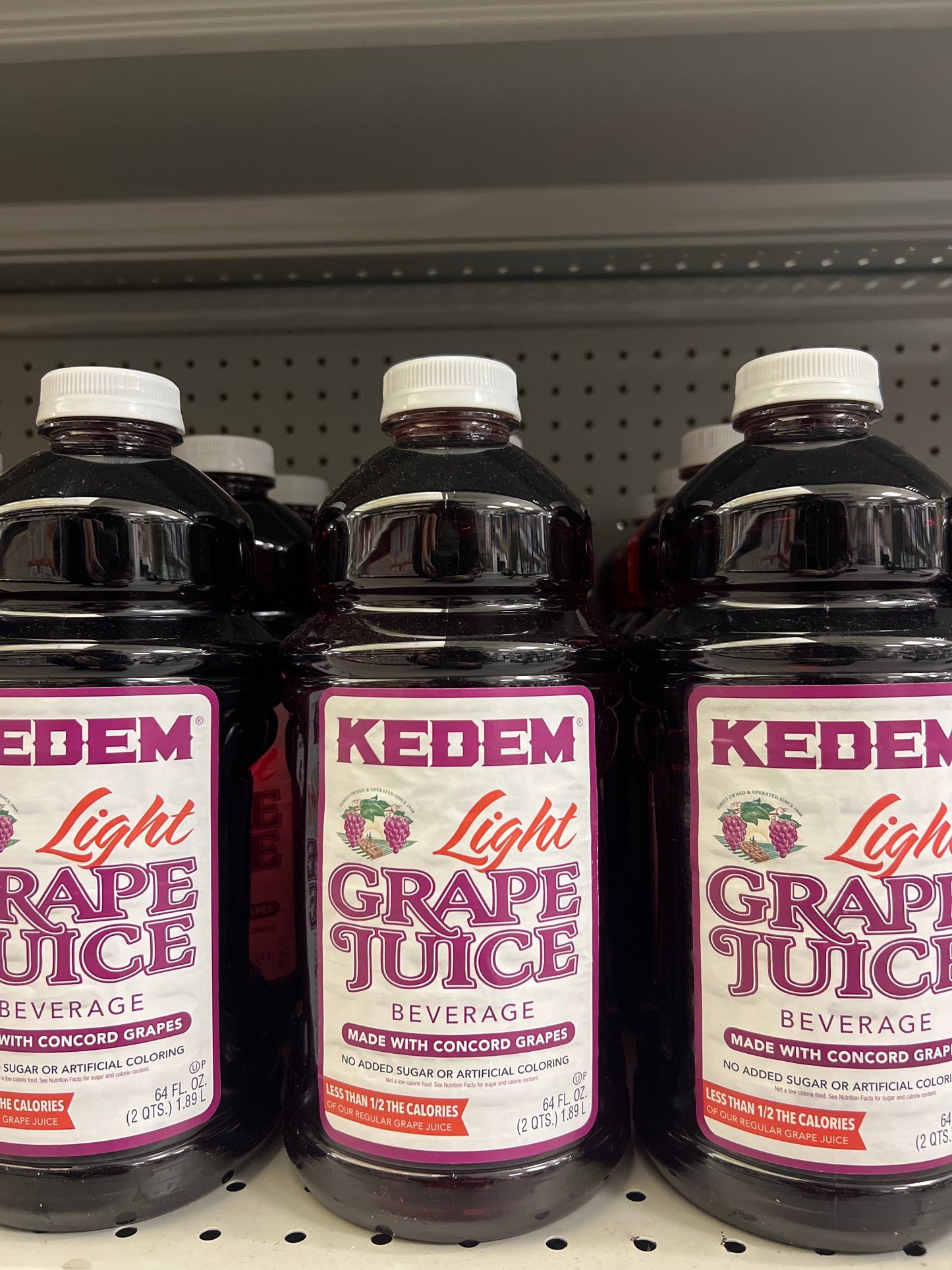 Kedem light grape juice 64oz