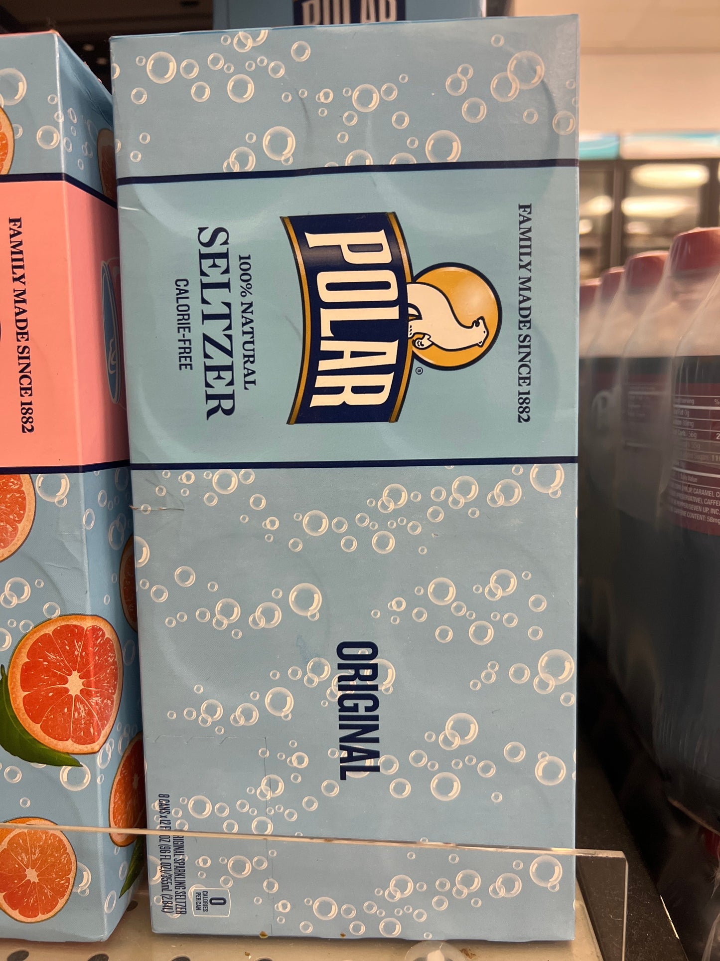 Polar original seltzer 8 pack cans