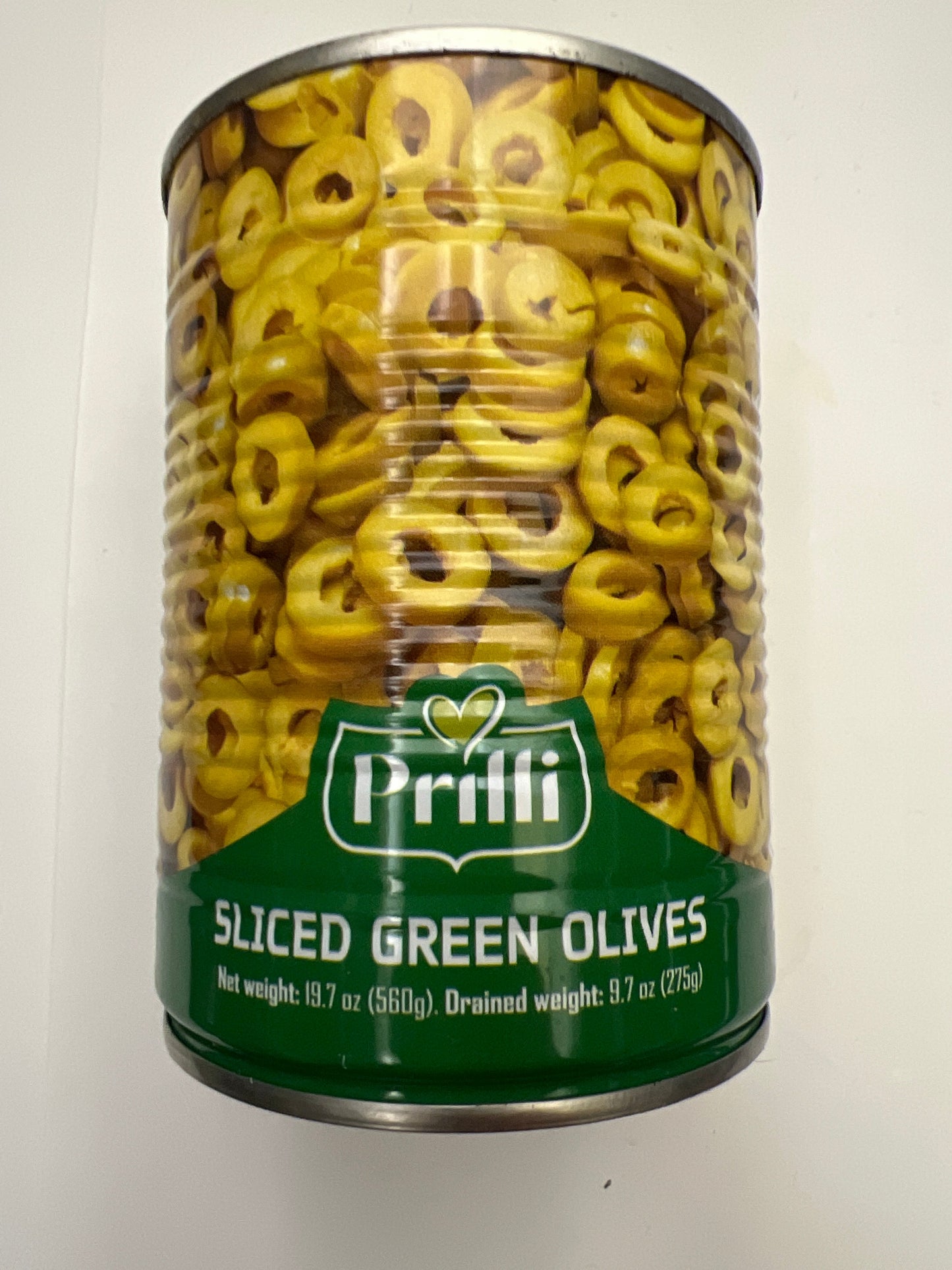 Prilli sliced green olives
