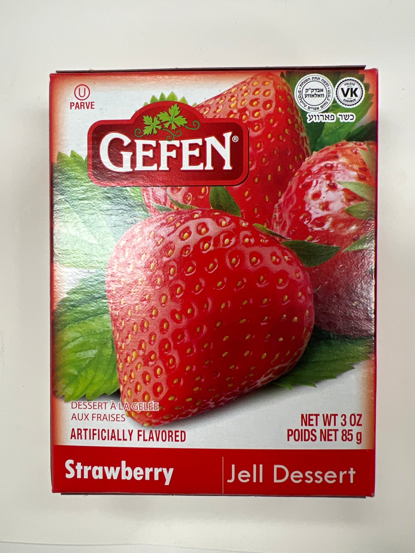 Gefen strawberry jell desert