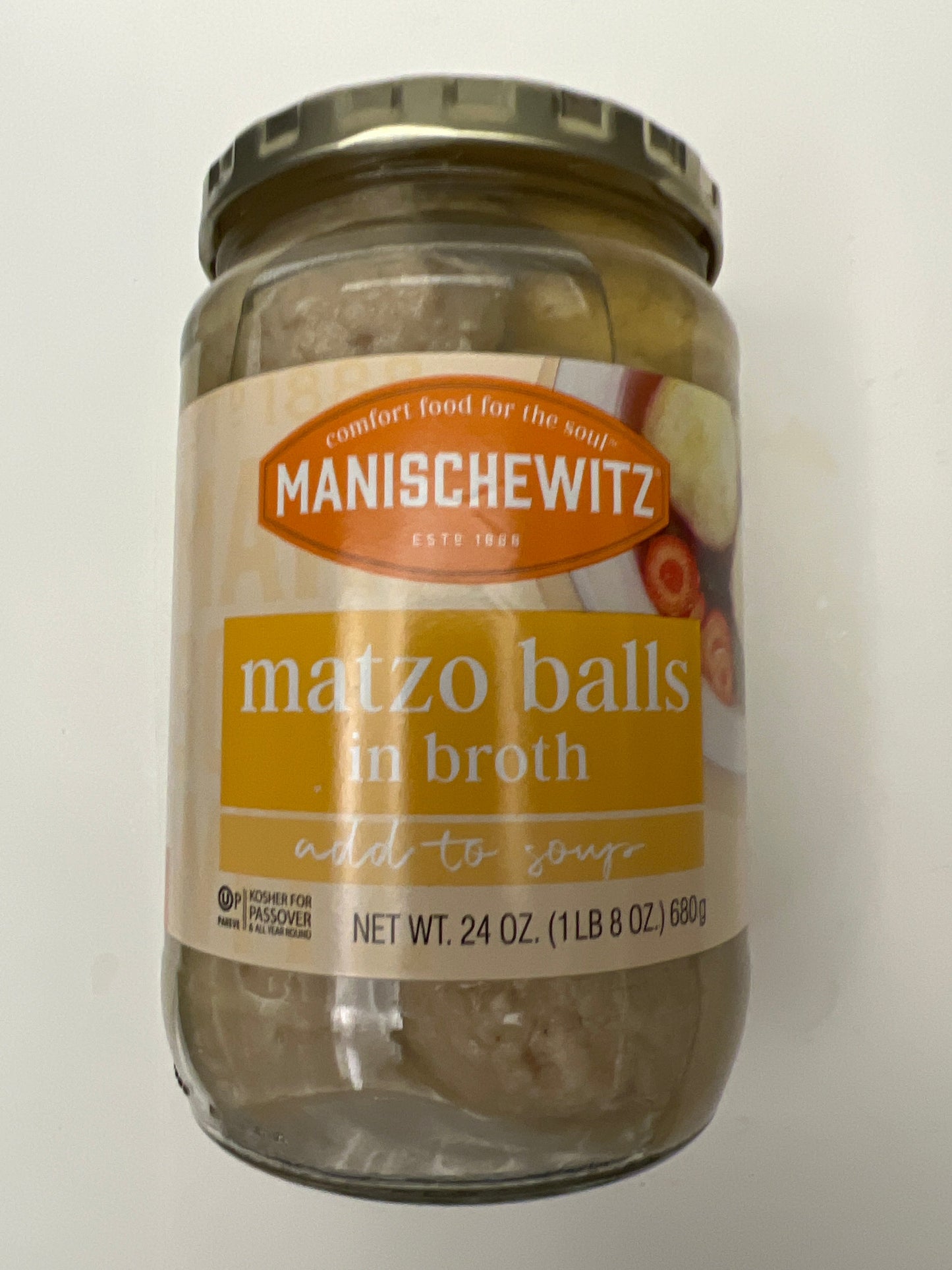 Manischewitz matzo balls in broth