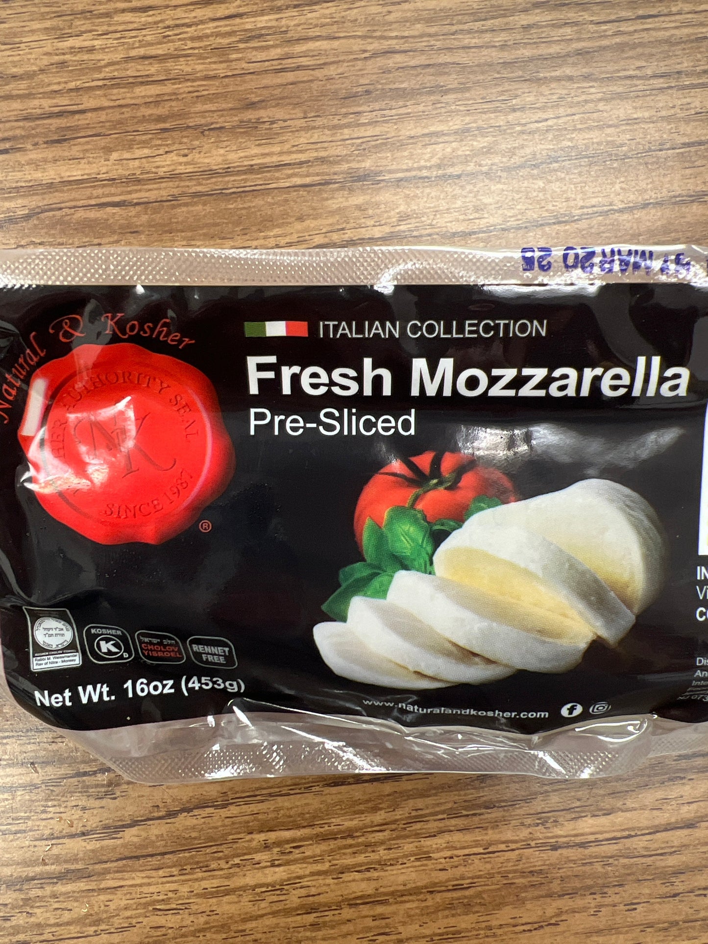 NK fresh mozzarella pre sliced 16oz