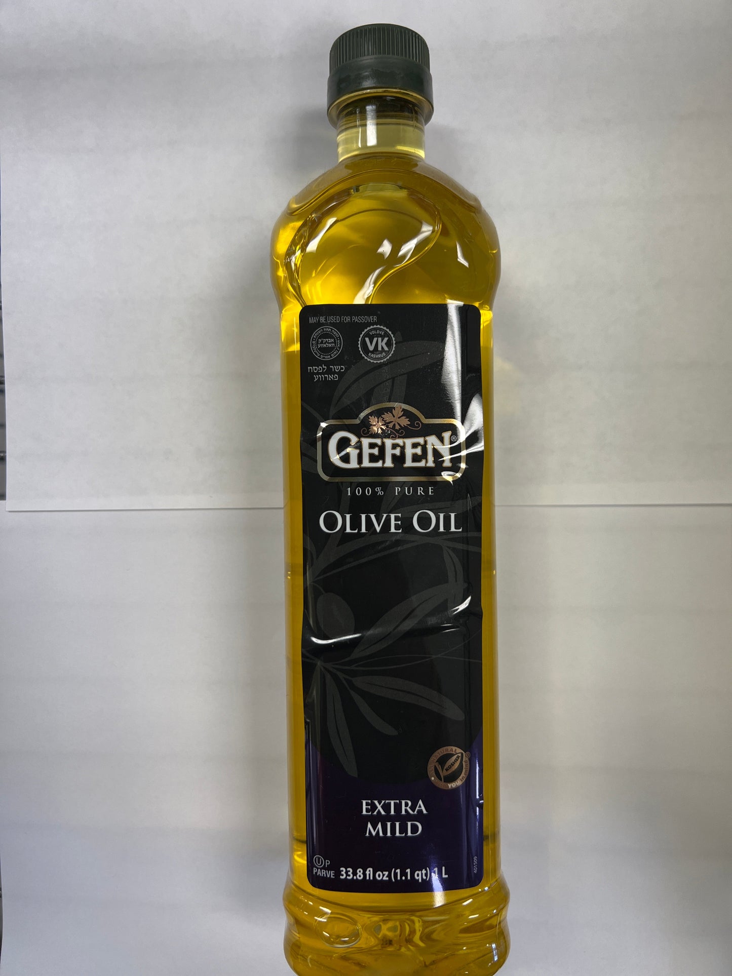 Gefen 100% pure olive oil extra mild 33.8 ounces