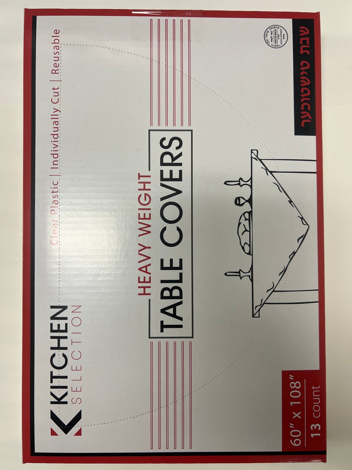 Kitchen selection table covers 60x108 13ct