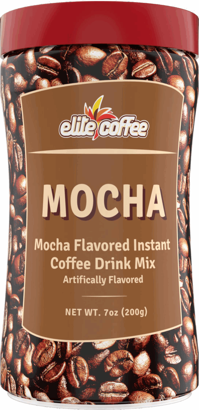 Elite instant coffee tin mocha